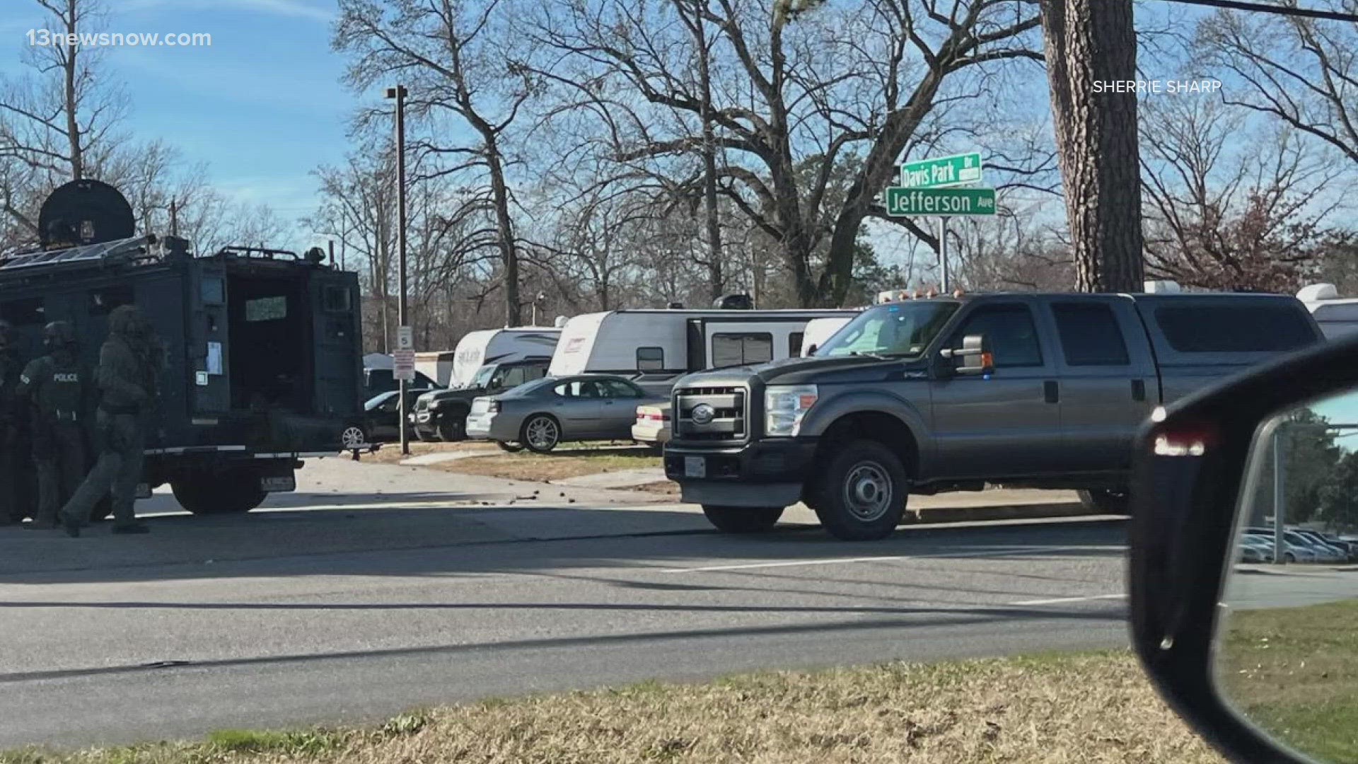 It began around noon at a mobile home park on Davis Park Drive, just off Jefferson Avenue.