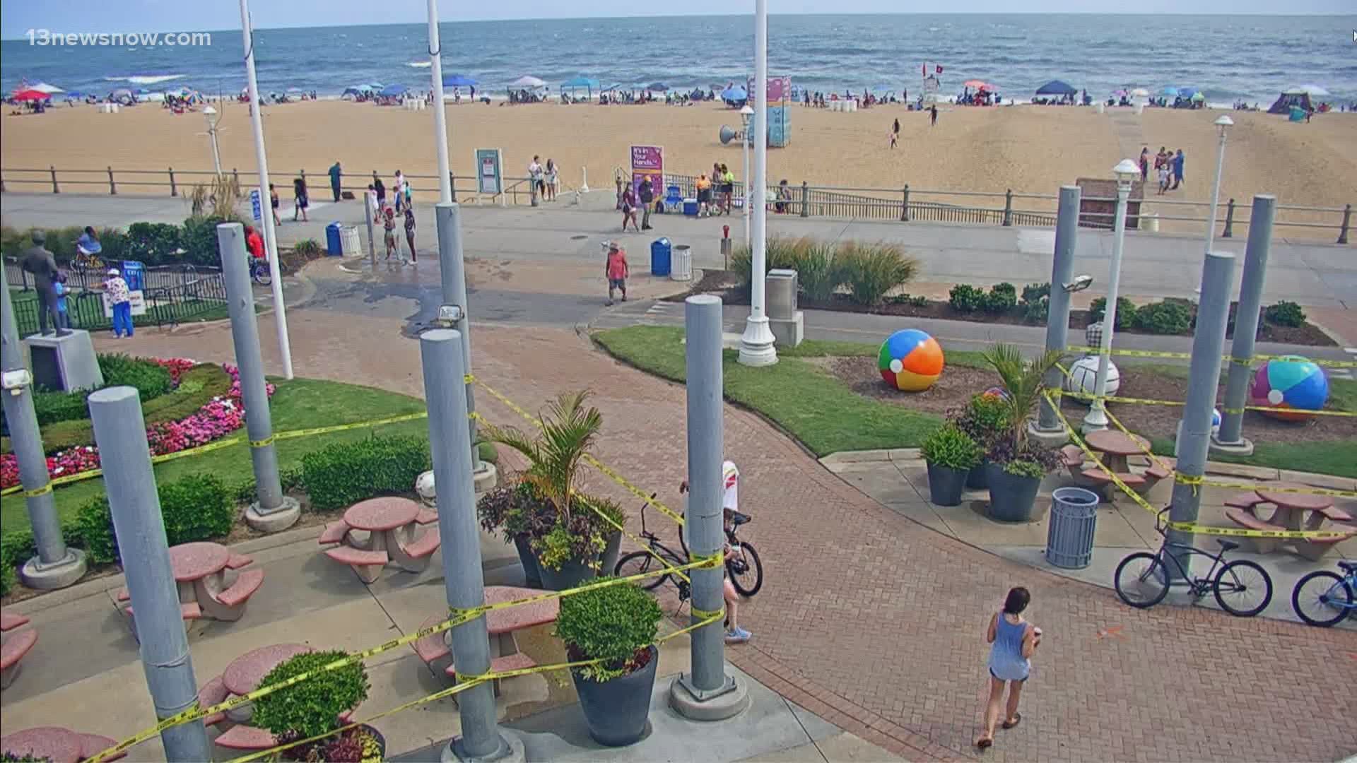 13News Now Madison Kimbro was at the Oceanfront where beaches were busy during Labor Day.