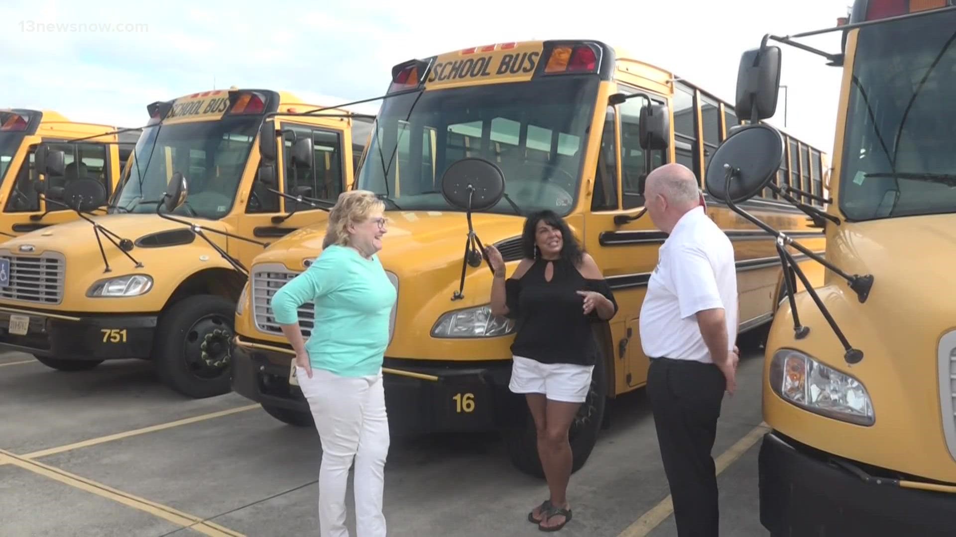 Virginia Beach school division leaders said they are down 100 drivers ahead of the first day of school. They're not the only local city feeling shortages.