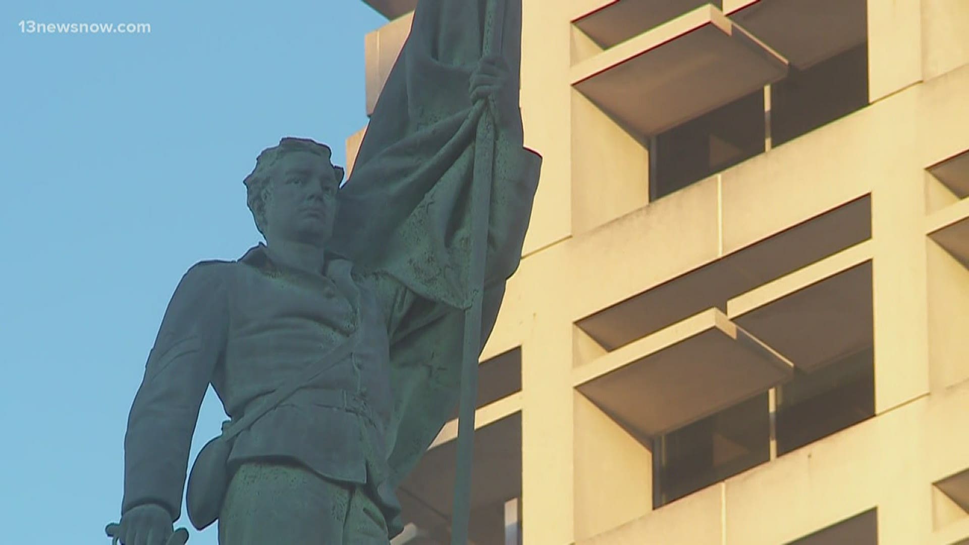 A city council meeting will help decide what happens to Norfolk's "Johnny Reb" war monument. Some Norfolk residents think removing it is "past due."