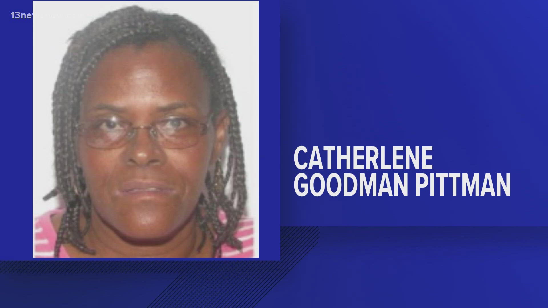 Police said Catherlene Goodman Pittman's disappearance poses a credible threat to her health and safety.