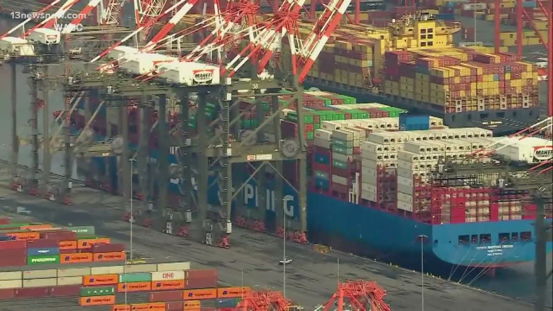 The Port of Virginia announced it halted cargo operations after 45,000 port workers up and down the East Coast went on strike early Tuesday morning.