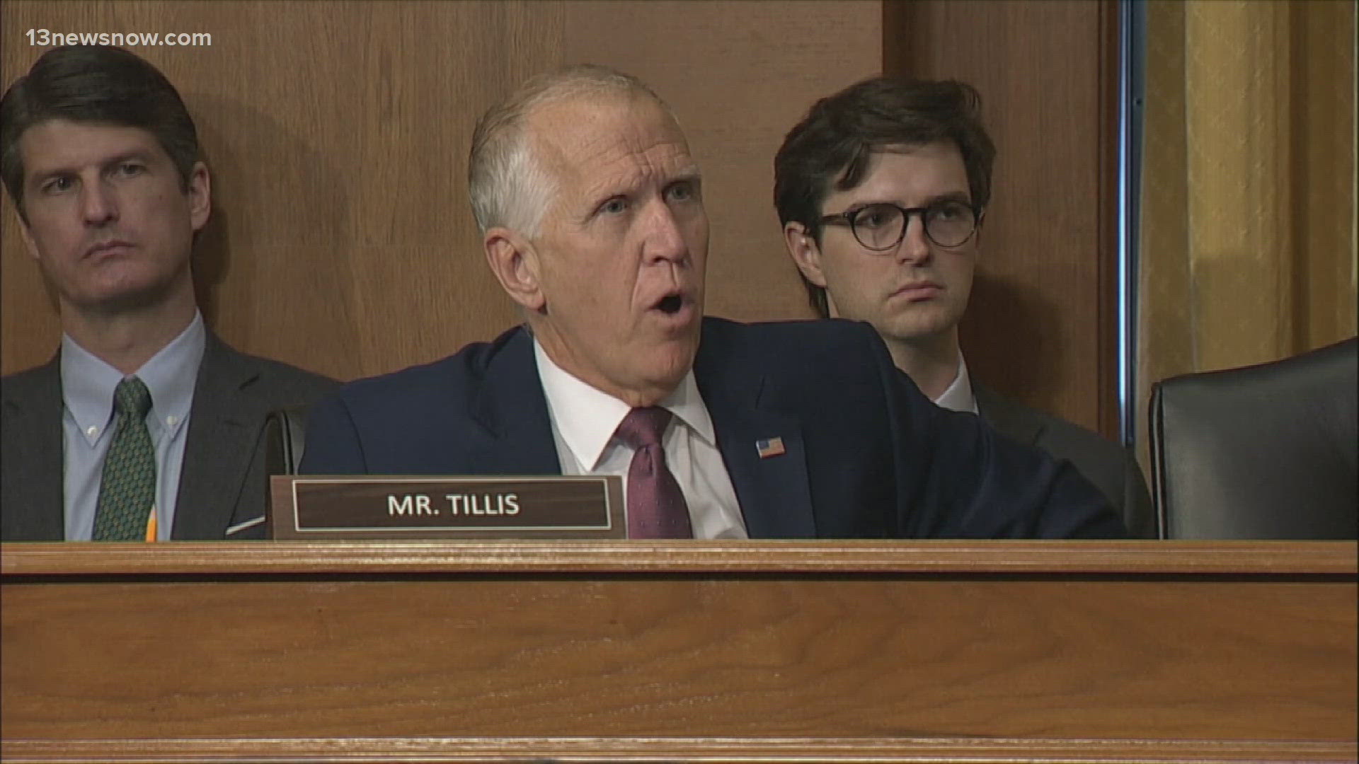 Sen. Thom Tillis raised concerns about the current state of politics in his announcement.