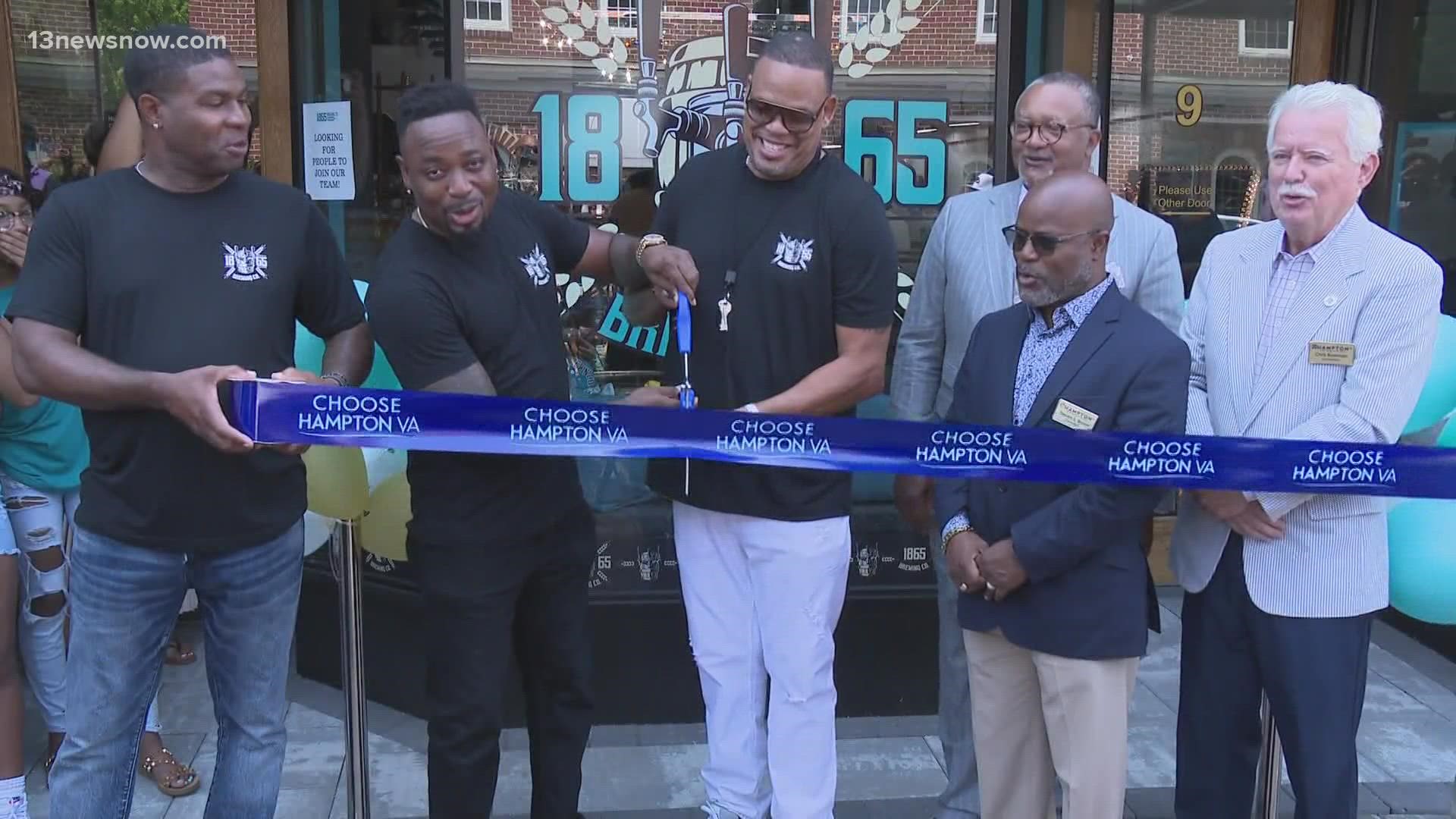 The first Black-owned brewery in Hampton Roads is officially open for business. On Friday, 1865 Brewing Company held its ribbon cutting in Hampton.