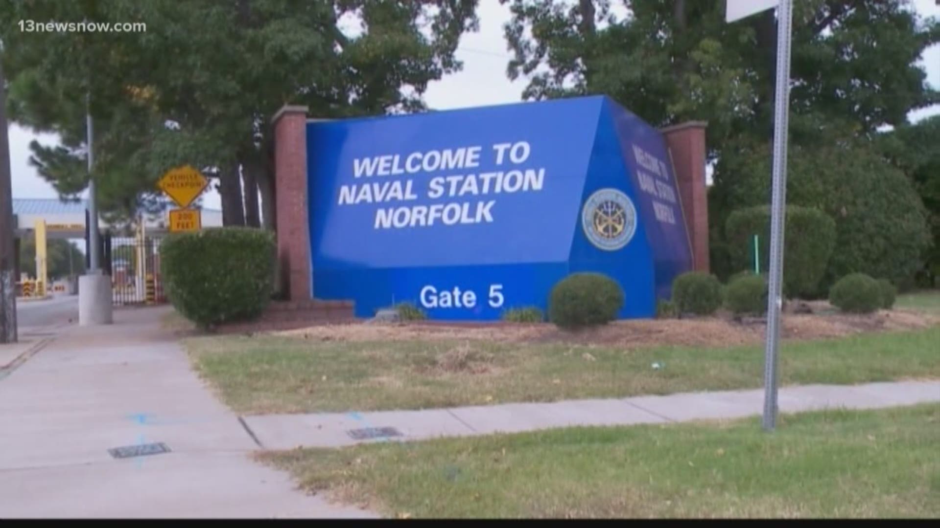 A sailor accidentally shot himself in the leg at Naval Station Norfolk. He was taken to a medical facility and is expected to be okay.