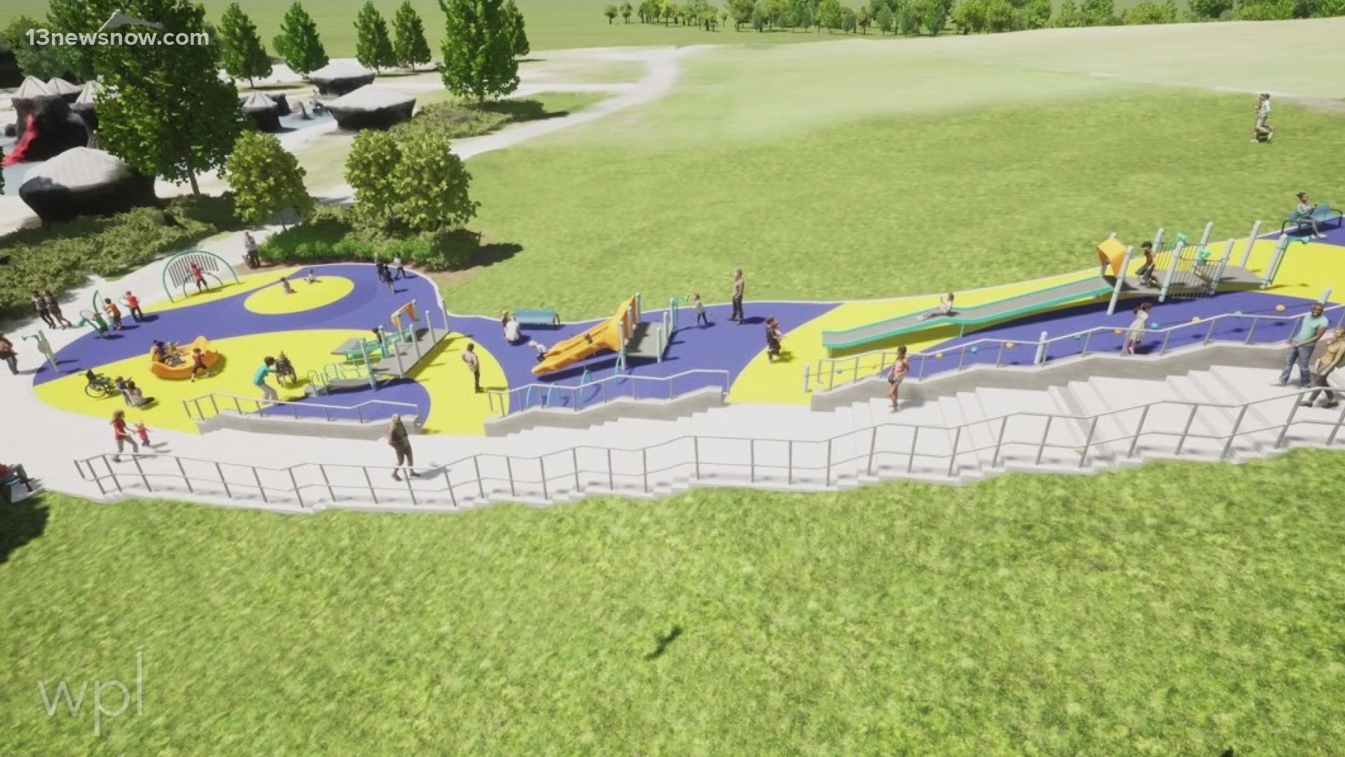 The playground area at Virginia Beach's Mount Trashmore Park is about to get a major upgrade.