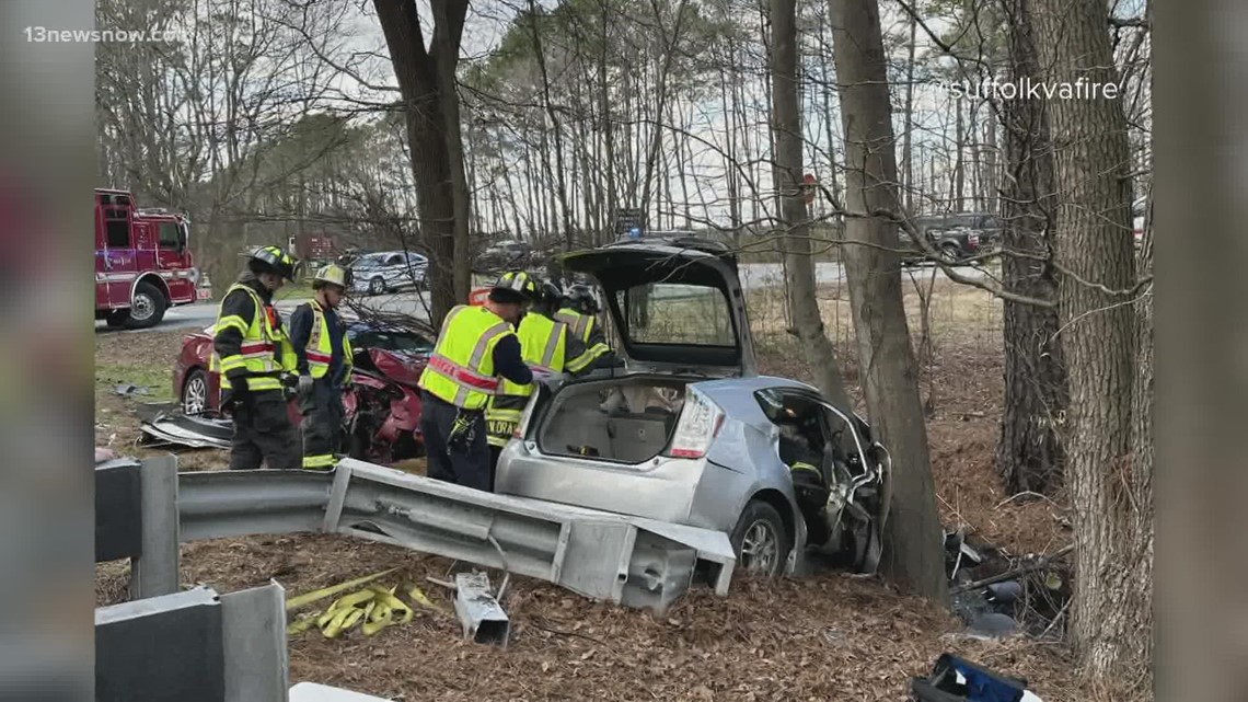 2 Hospitalized After Crash On Route 58 In Suffolk | 13newsnow.com