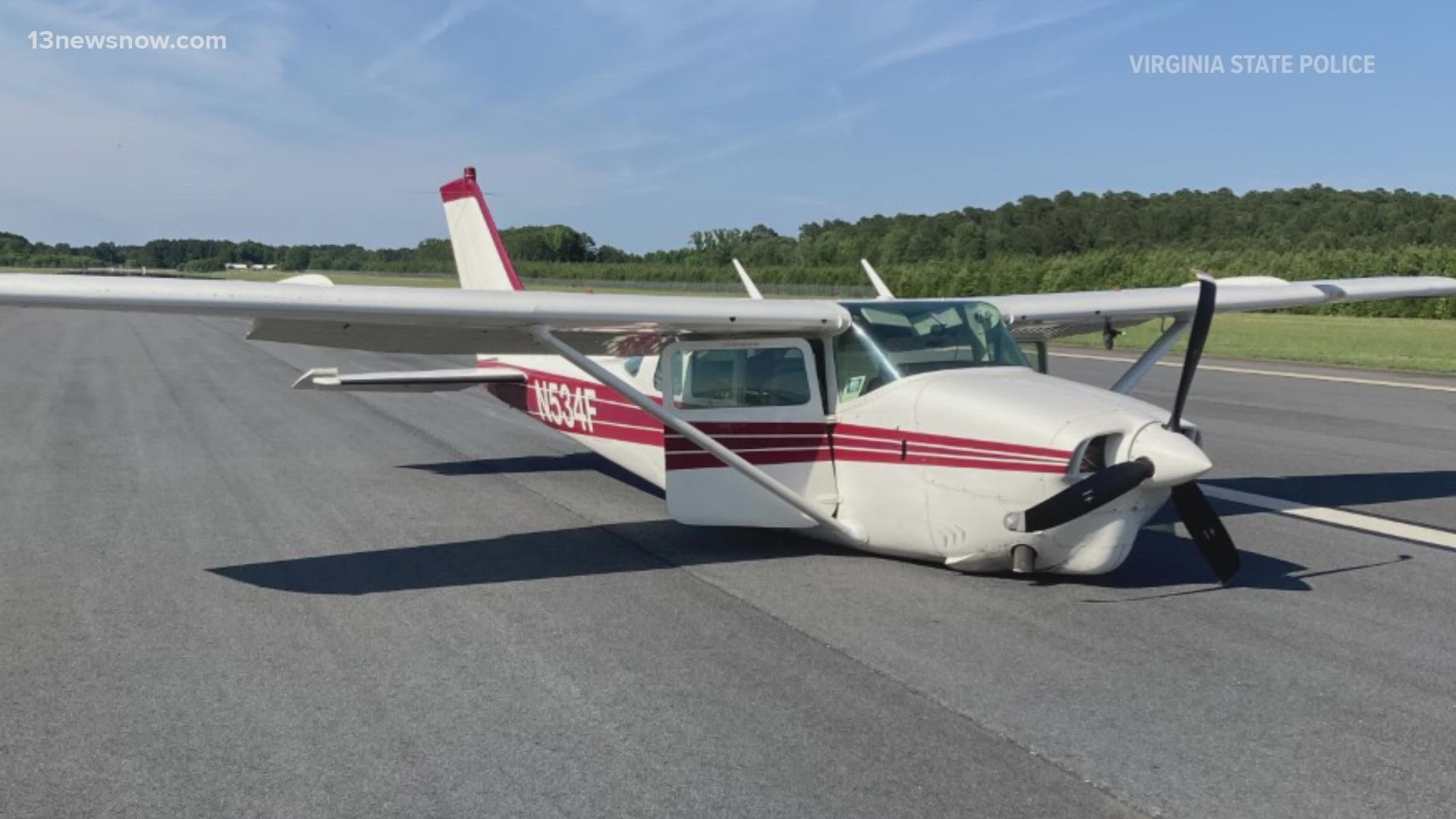 VSP said the plane failed to deploy its landing gear due to a mechanical issue before landing on the runway.