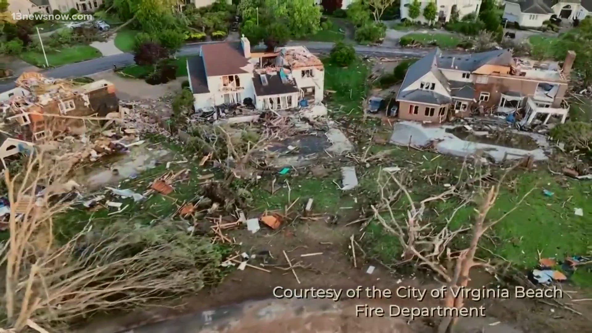 It's been one year since a tornado ripped through a Great Neck neighborhood in Virginia Beach, leaving families devastated by the damage.
