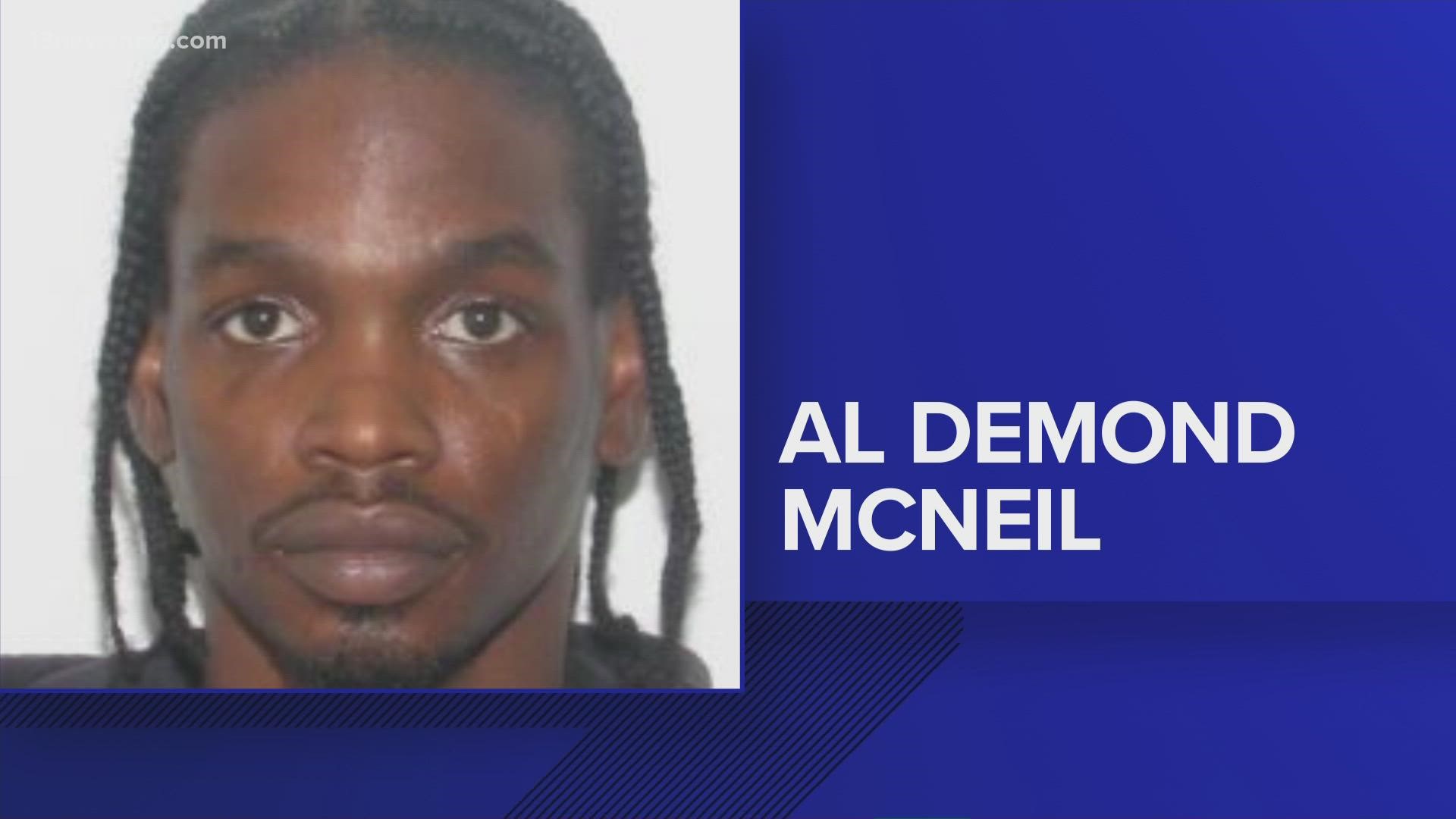 Portsmouth Police say they are searching for 39-year-old Al Demond McNeil.