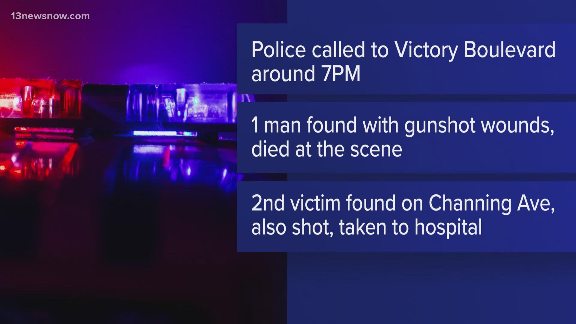 1 dead, 1 injured in Portsmouth shooting | 13newsnow.com