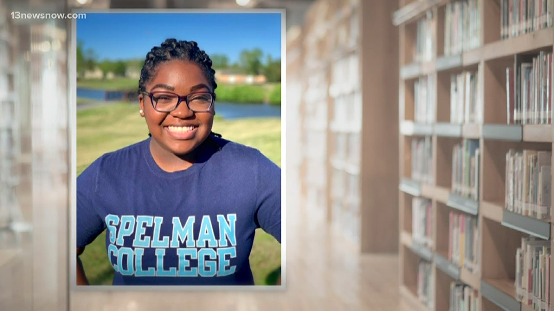Jalyn White of Virginia Beach is a bright student who has been accepted to Spelman College. But the sudden loss of her mother's job will make it hard to afford.