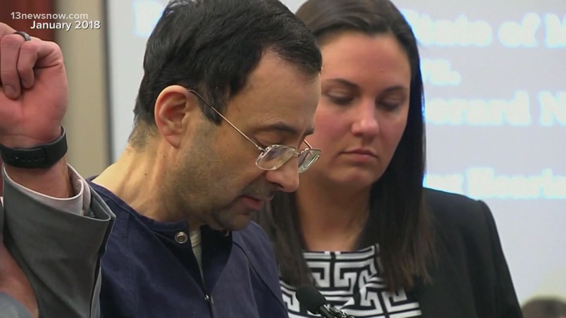 More than 150 women and girls testified during the 2018 sentencing of Nassar, who sexually assaulted gymnasts under the guise of medical treatment, AP reports.