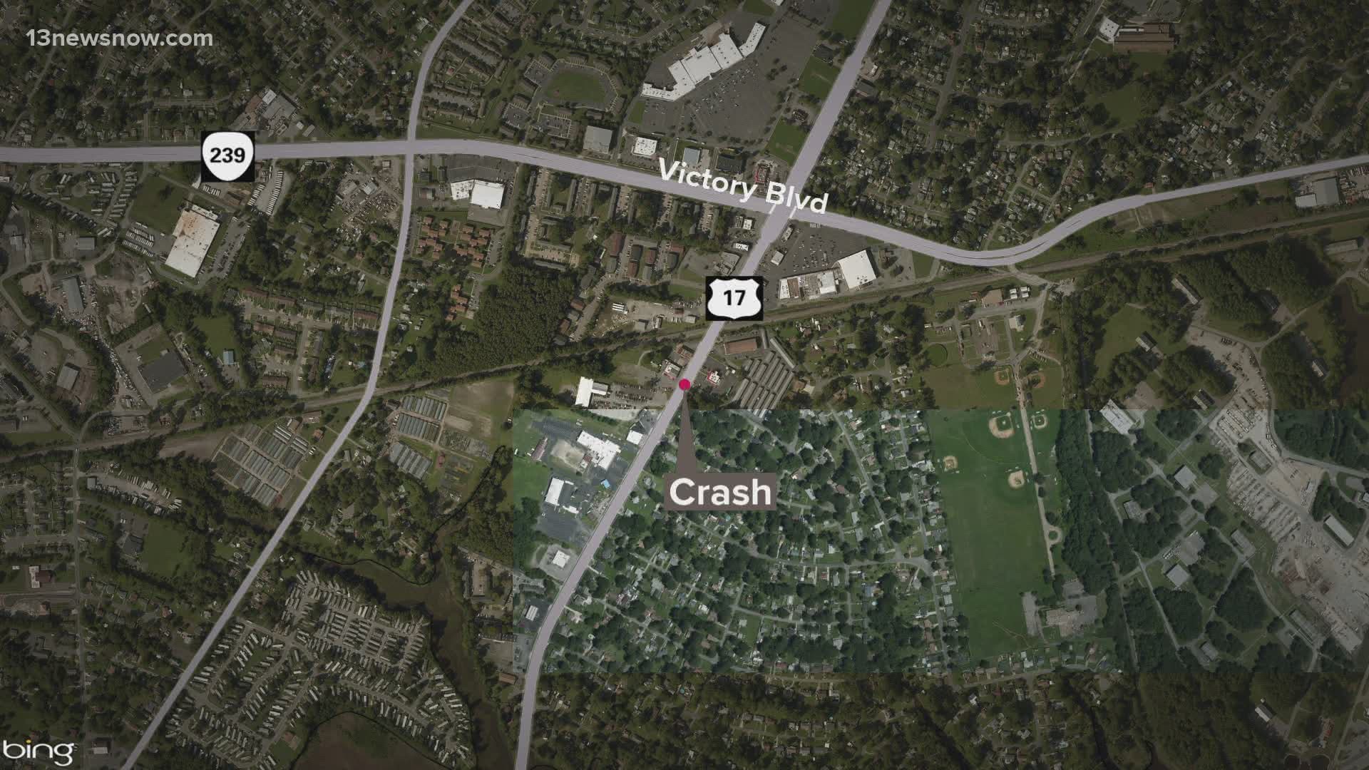 Pedestrian seriously injured in hit-and-run crash on Chesapeake Blvd. in  Norfolk