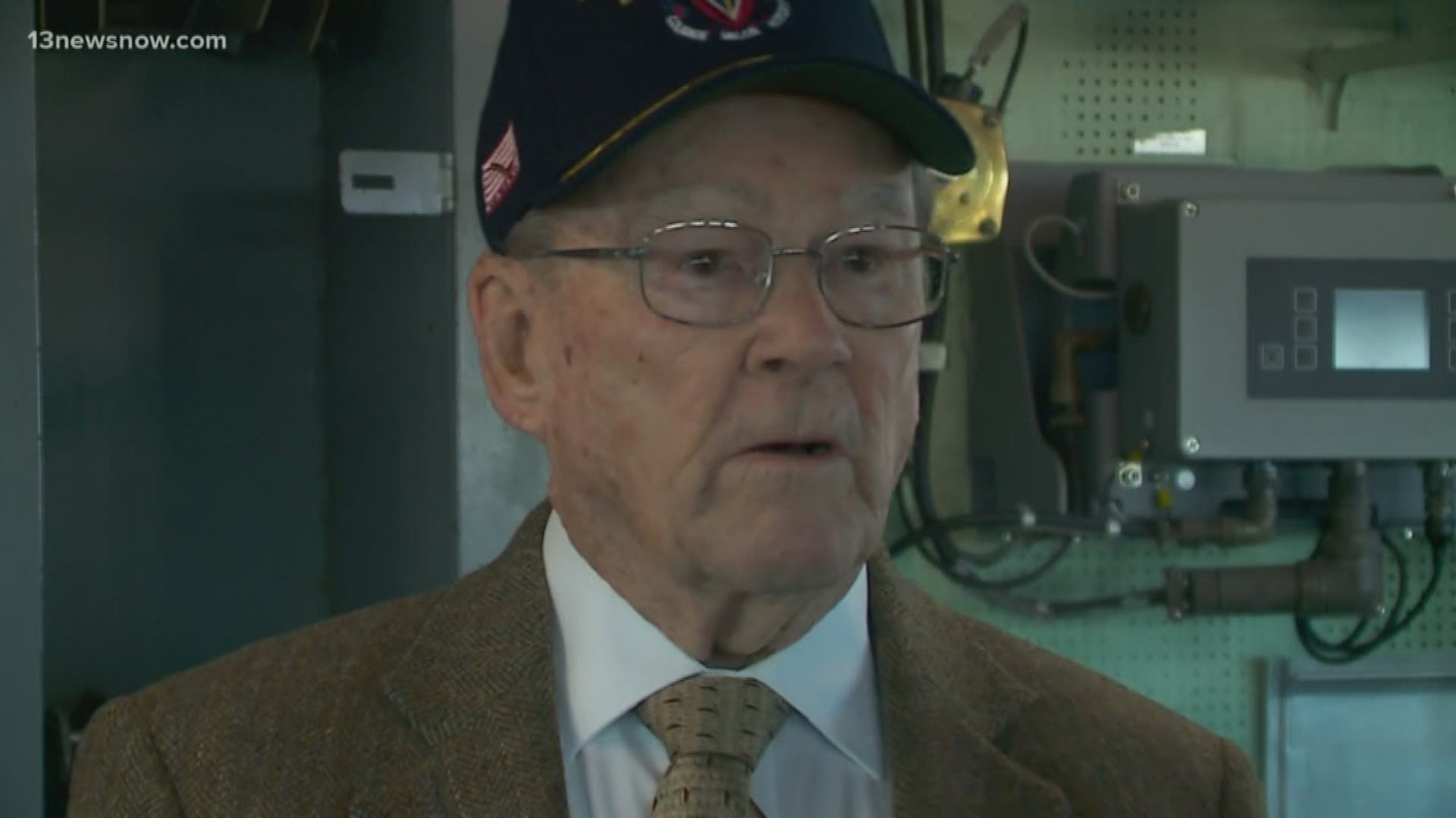 It's been 53 years since 94-year-old Dick Hanley commanded a United States Navy Destroyer. Hanley got to relive his dream aboard the USS Stout.