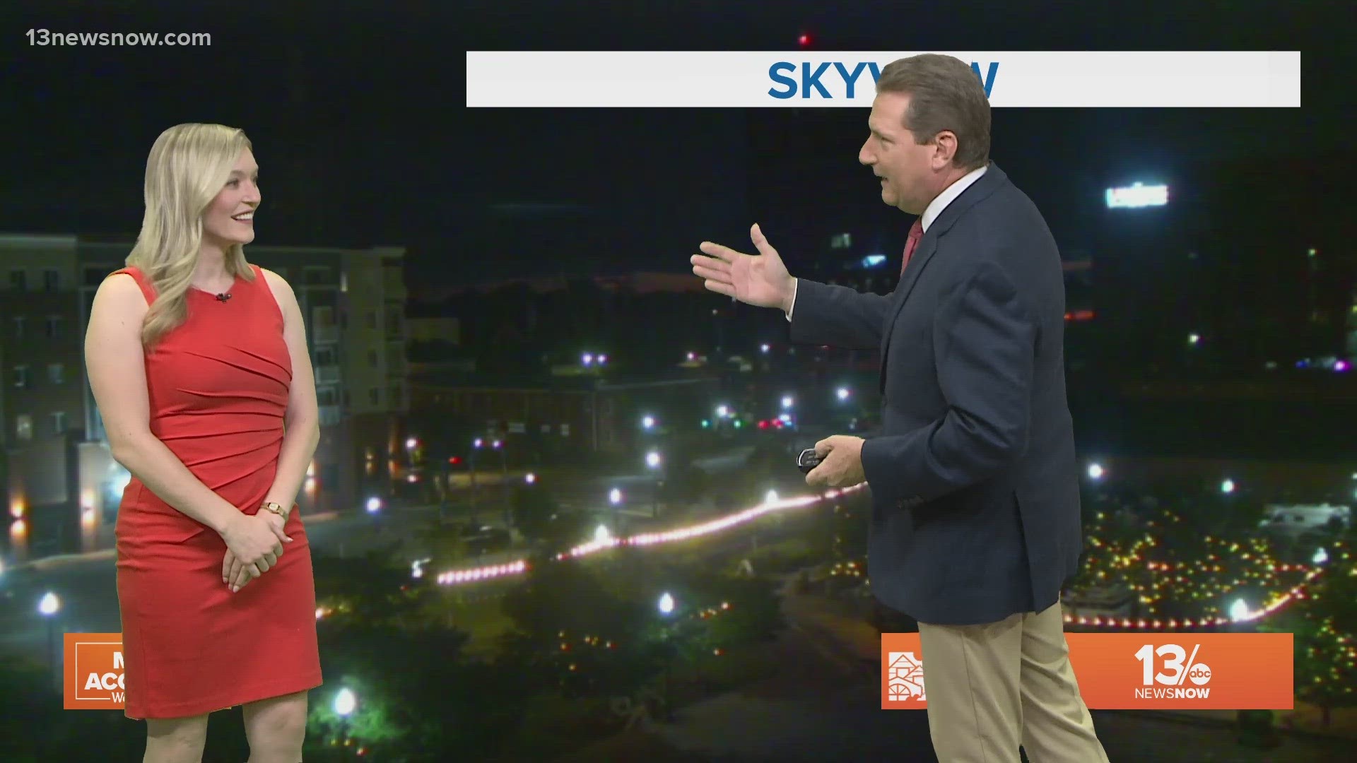 Craig surprises Bethany with a chance to do the weather for her birthday.