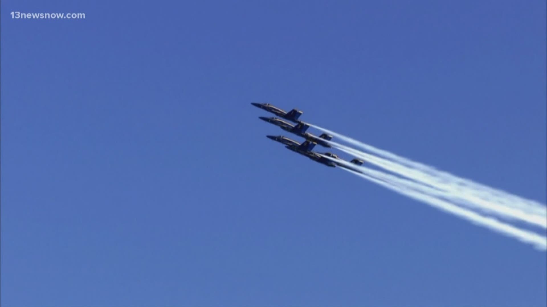 To train for upcoming airshows, NAS Oceana said F/18 Super Hornets will be practicing louder maneuvers Wednesdays in 2020 from 2 to 2:45 p.m.