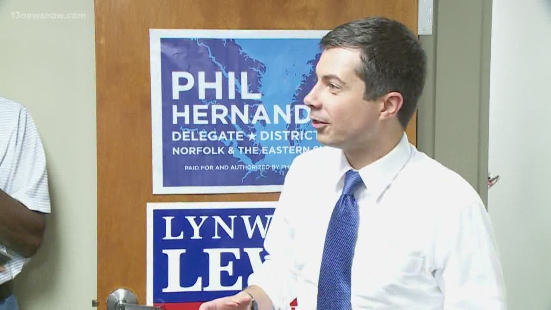 Democratic Presidential candidate Pete Buttigieg makes a stop in Norfolk