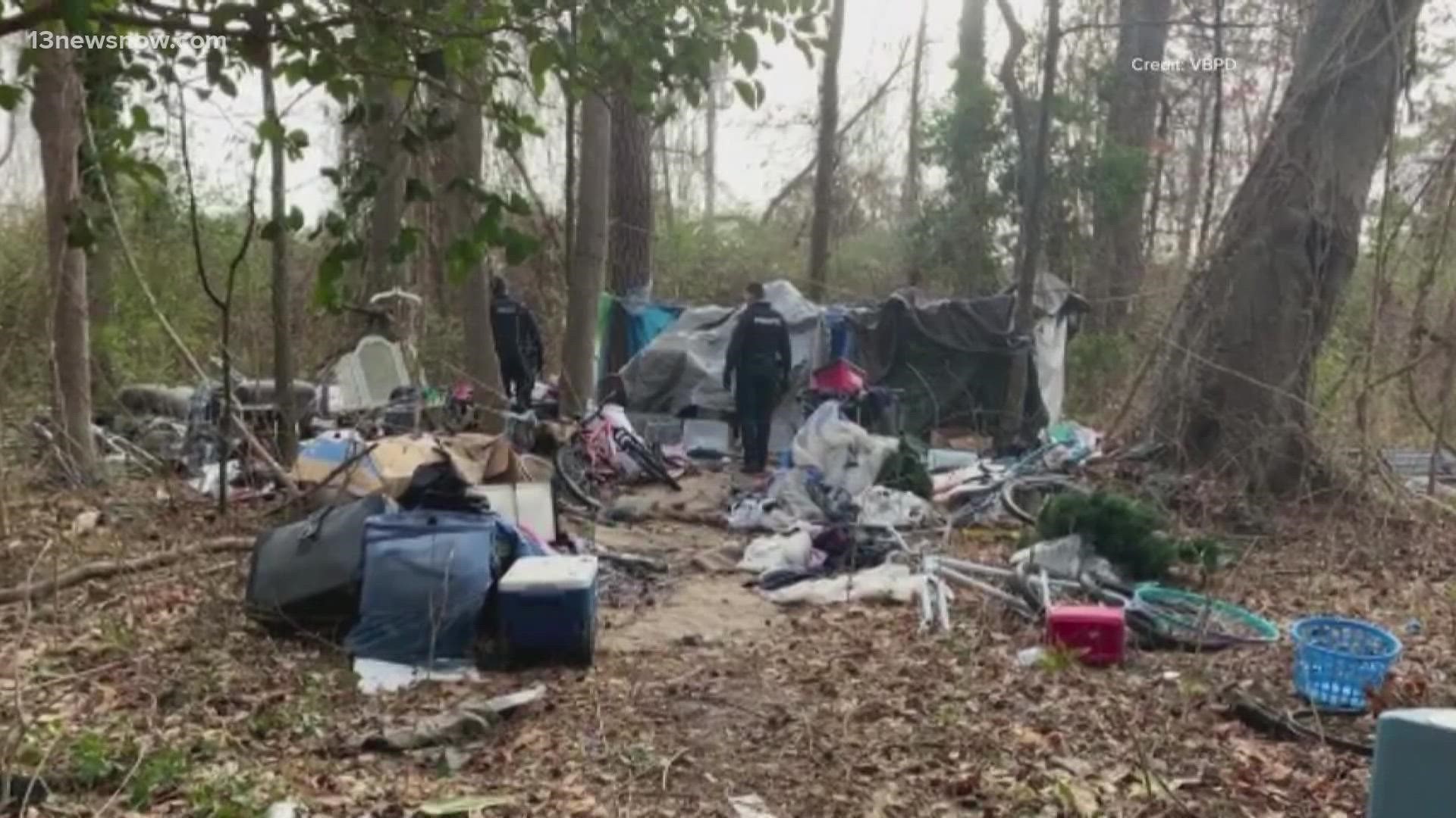 Dozens of people struggling with homelessness camped in the woods, but as more people moved in, the more dangerous things got.