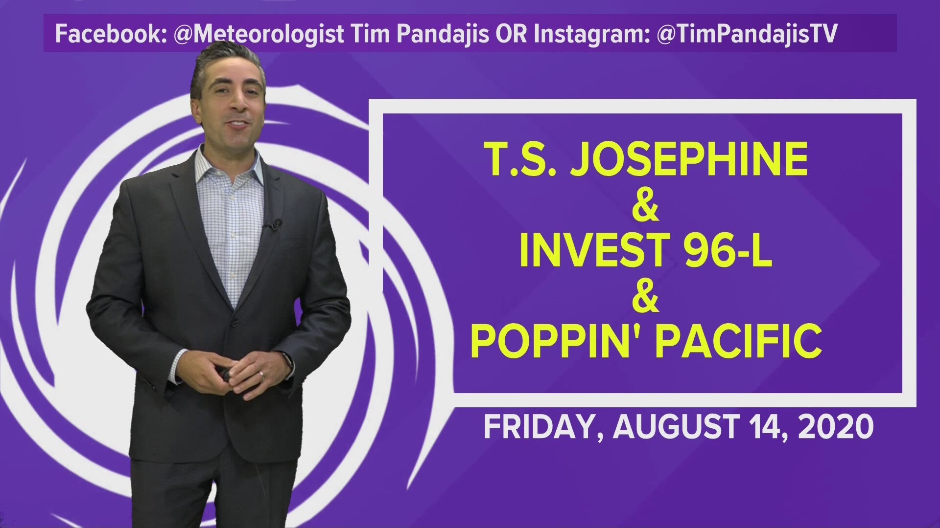 Tropical Storm Josephine is struggling to maintain tropical storm status. Meteorologist Tim Pandajis also gives an update about Invest 96-L.