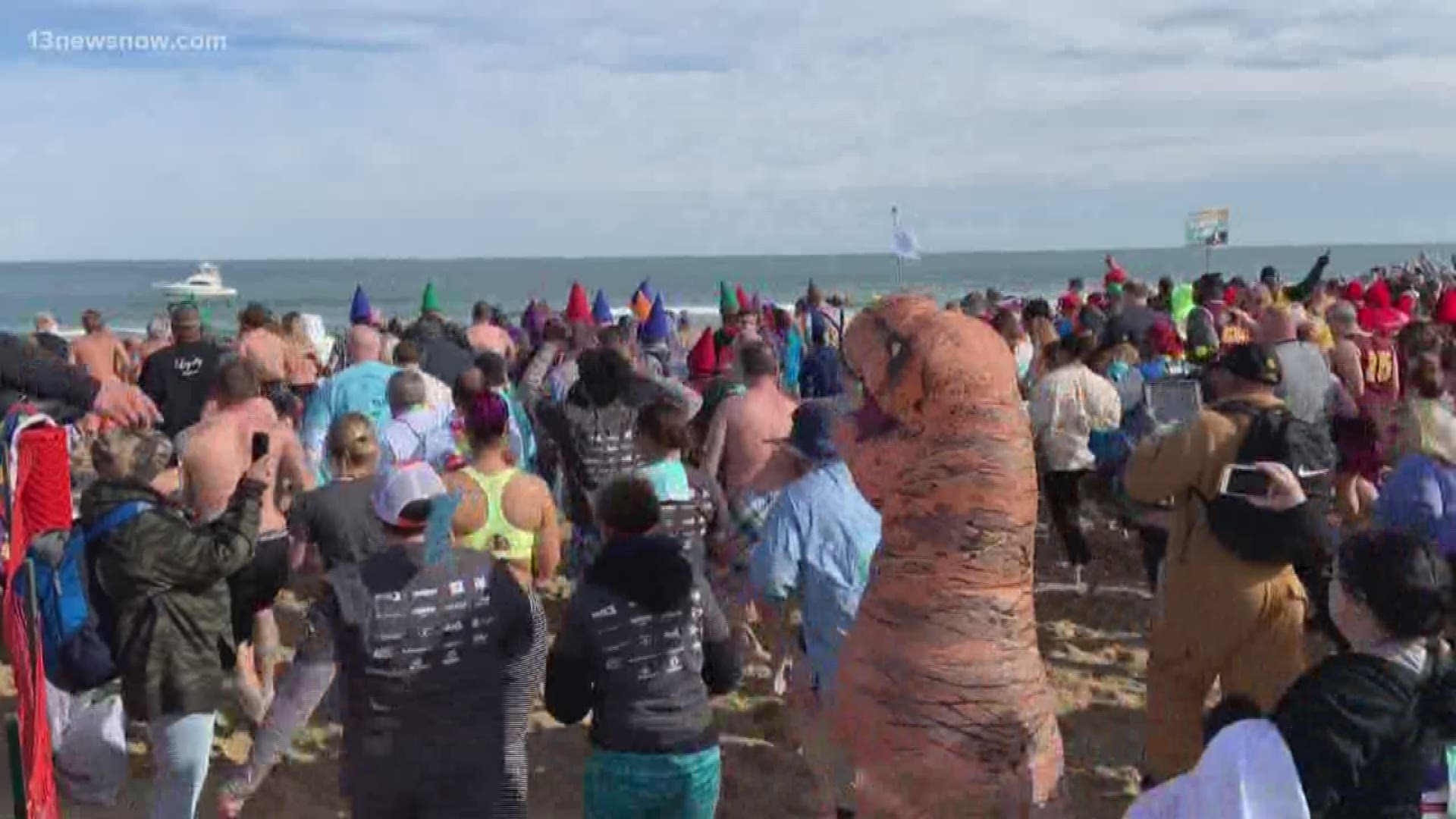 The Saturday event starts with a 4-mile run and ends with a chilly dip into waters at the Oceanfront.