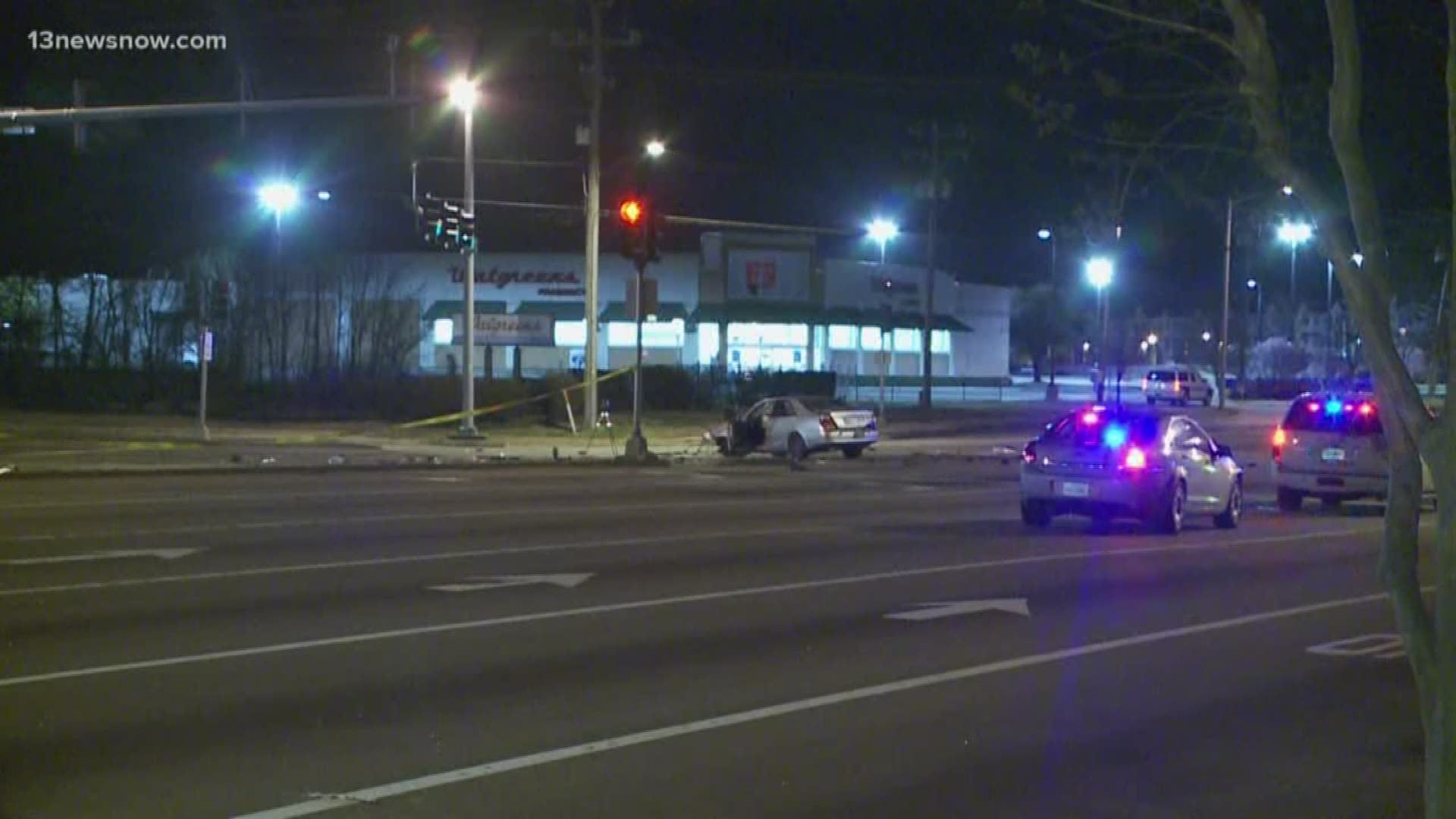 A driver and a pedestrian were killed in a crash on S. Military Highway.