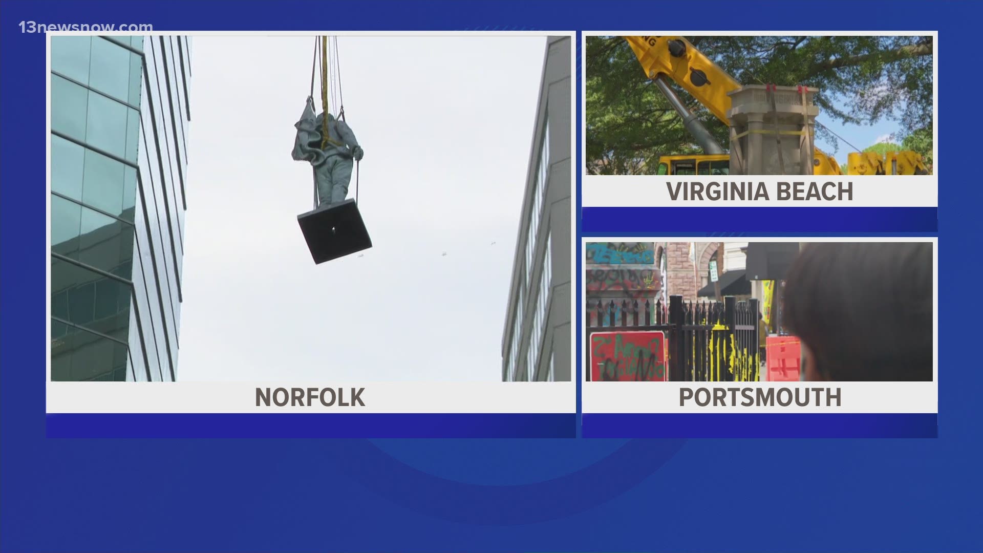 Virginia has taken down the most monuments and statues, with 40 removed so far.