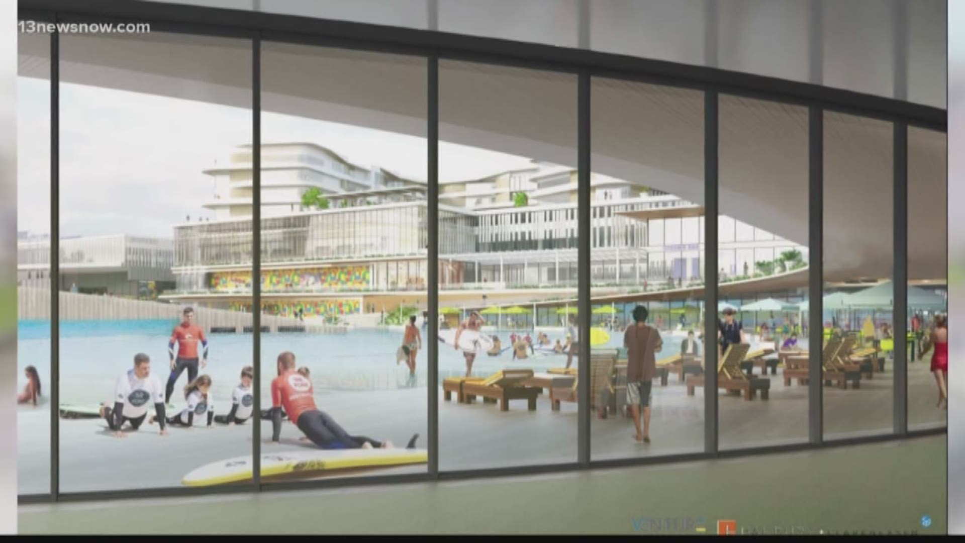 We're getting a new look at a surf park coming to the Virginia Beach Oceanfront.