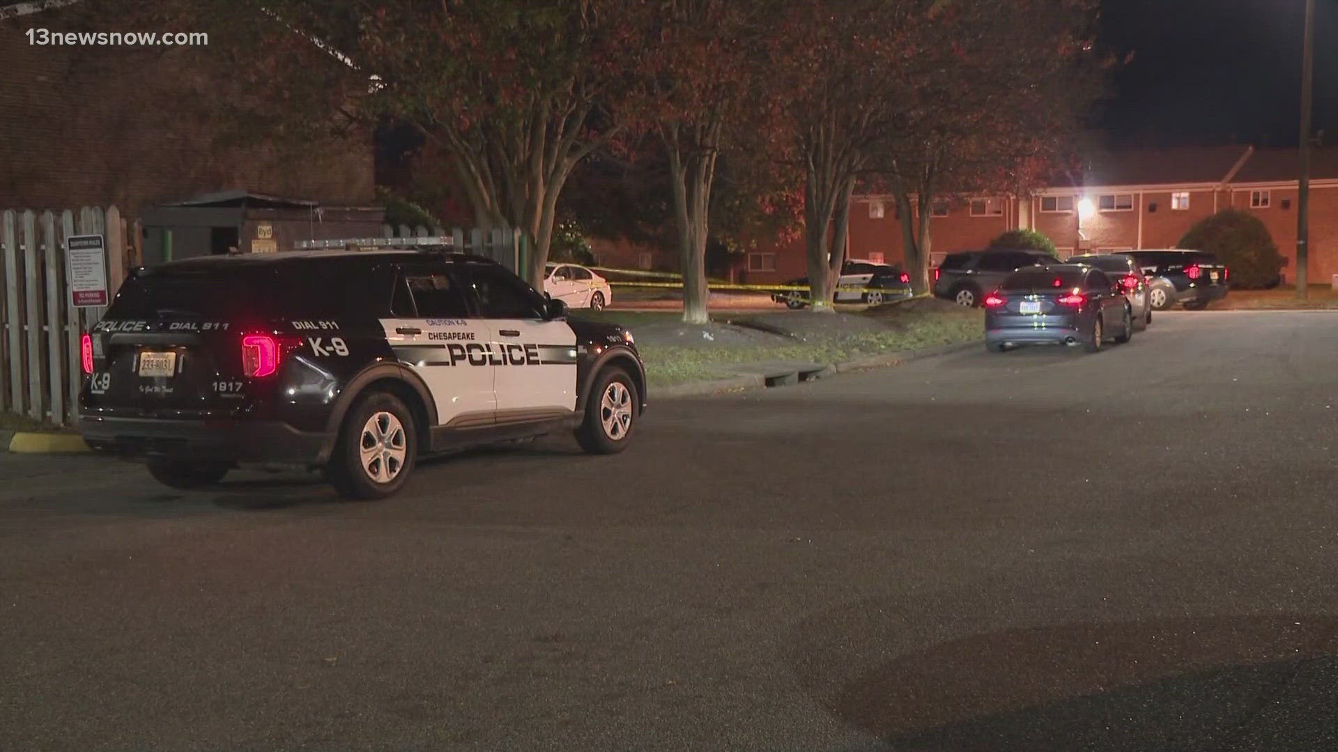 Chesapeake police are investigating a Friday night shooting in the 3000 block of Parkside Drive.