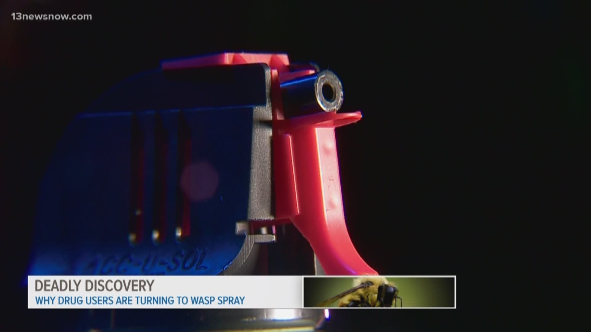 Experts say people are manufacturing their own drugs using insecticide. Nor only is the drug deadly, but it's not clear what the wasp spray can do to the body.