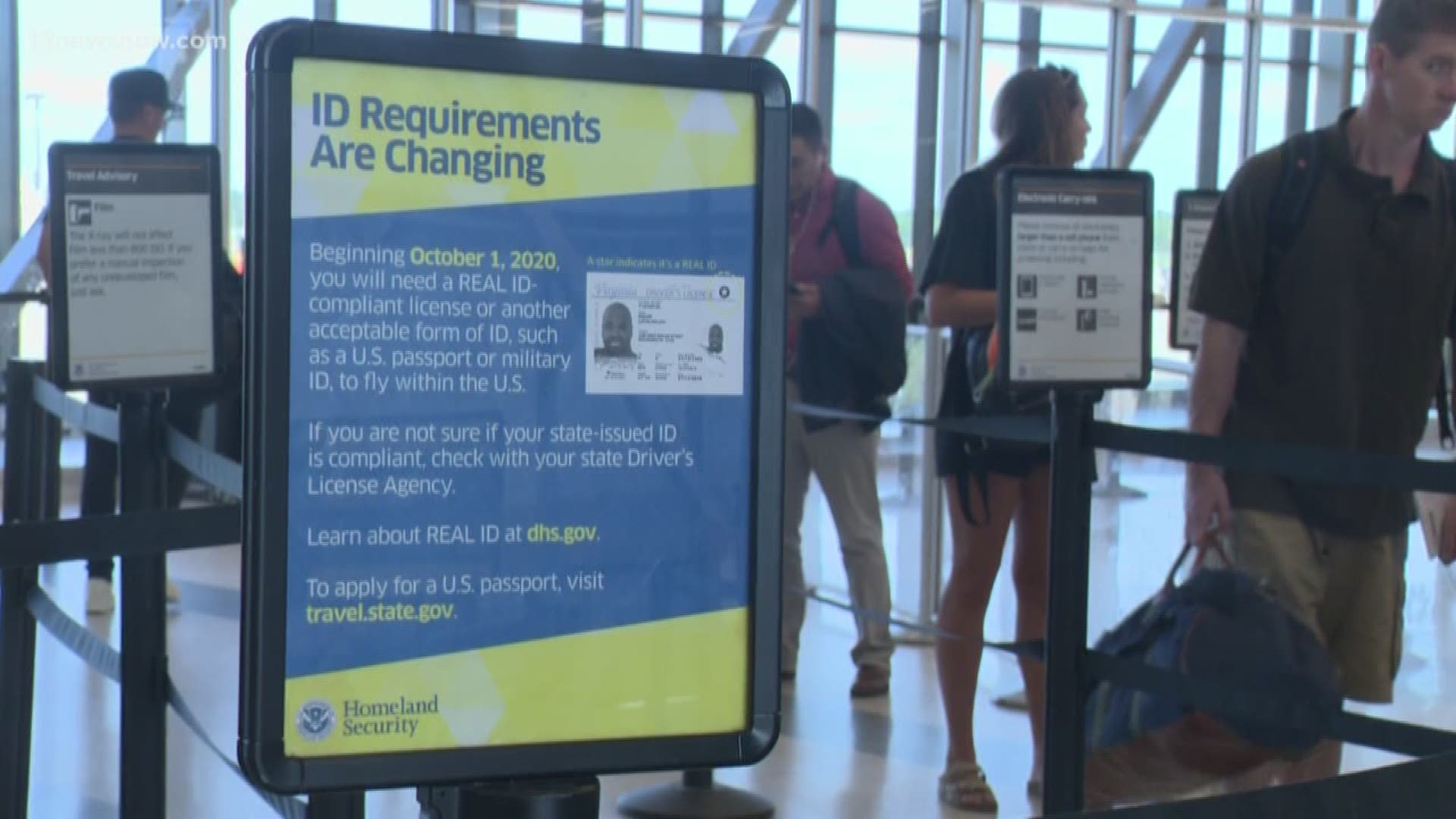 Starting October 2020, if you don't have a Real ID, you're going to need additional identification to fly or enter federal buildings. Minors won't need a Real ID.