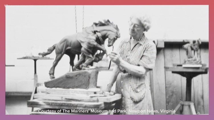 She was one of the most famous female sculptors of the 20th century, and you've likely seen her work in Hampton Roads.