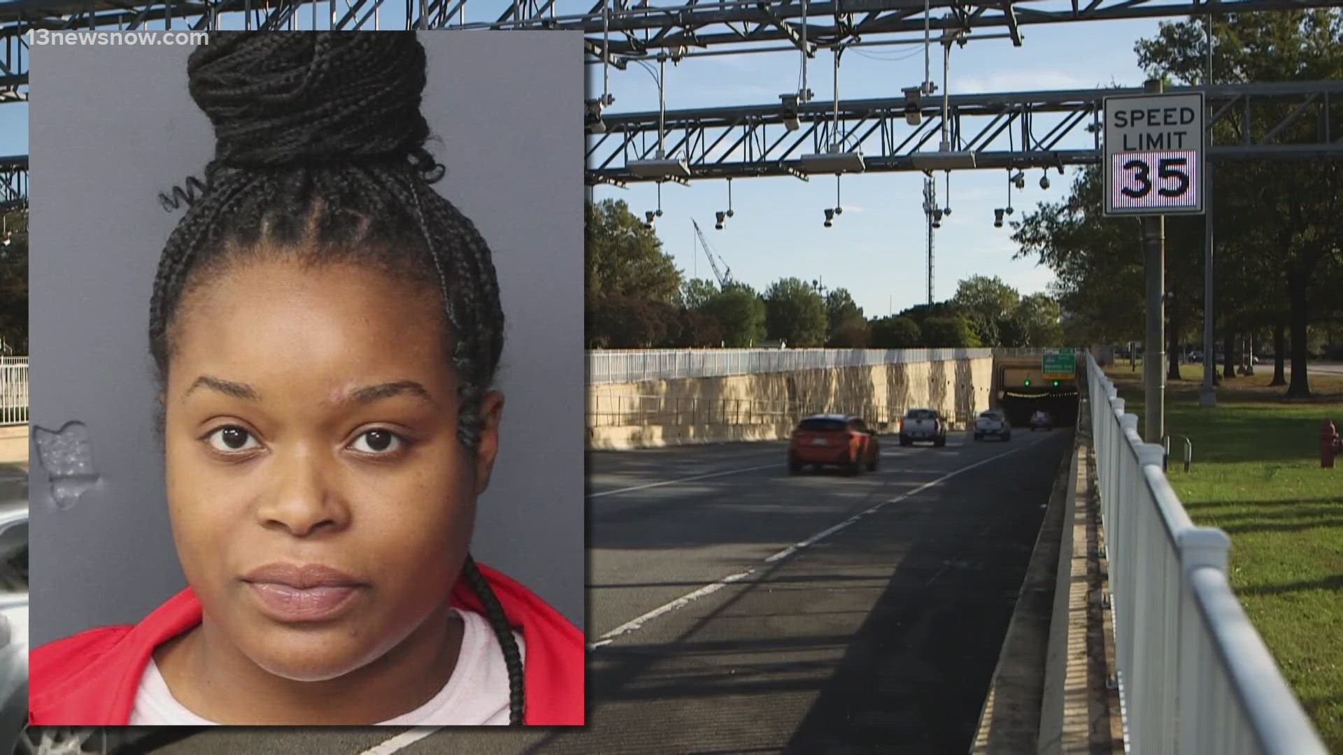 The Chesapeake woman wanted for her alleged role in a deadly tunnel crash in December has turned herself in, Virginia State Police (VSP) said.