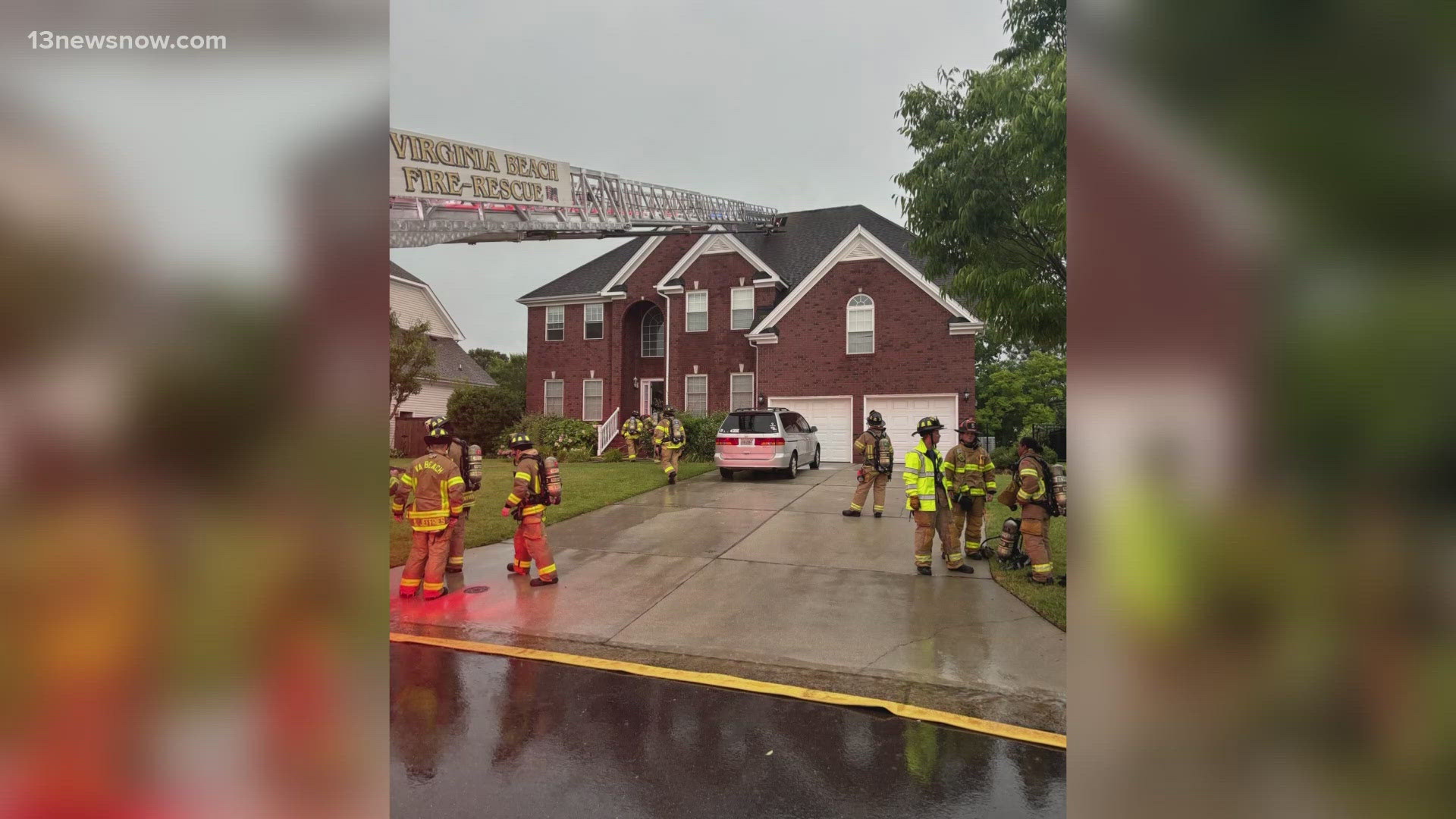 Crews battled house fires across the Hampton Roads.