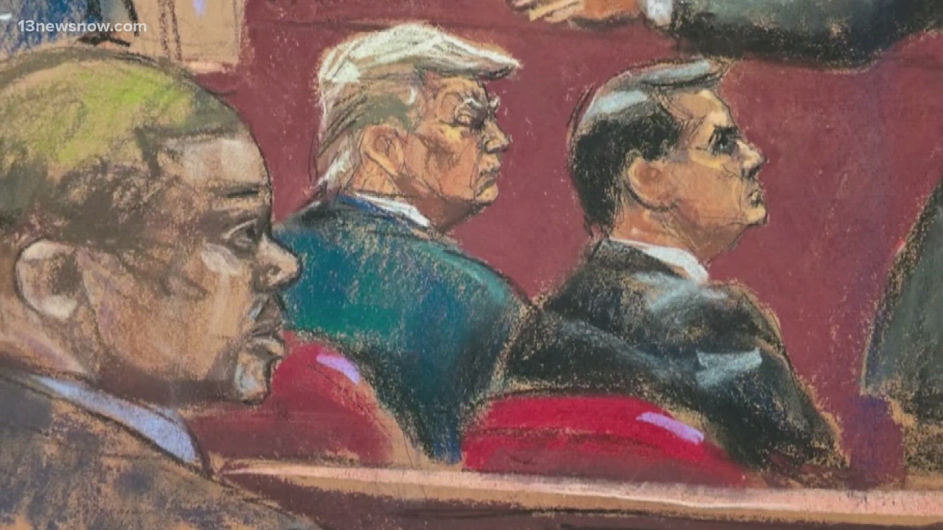 A jury heard opening statements in the criminal hush money trial against former President Donald Trump.