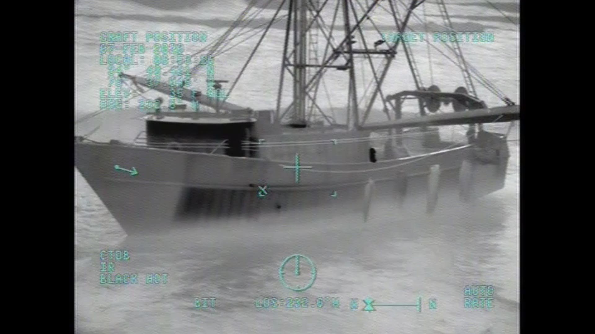 The U.S. Coast Guard rescued four sailors from a fishing trawler that wrecked along a dangerous stretch of water near North Carolina's Outer Banks over the weekend.