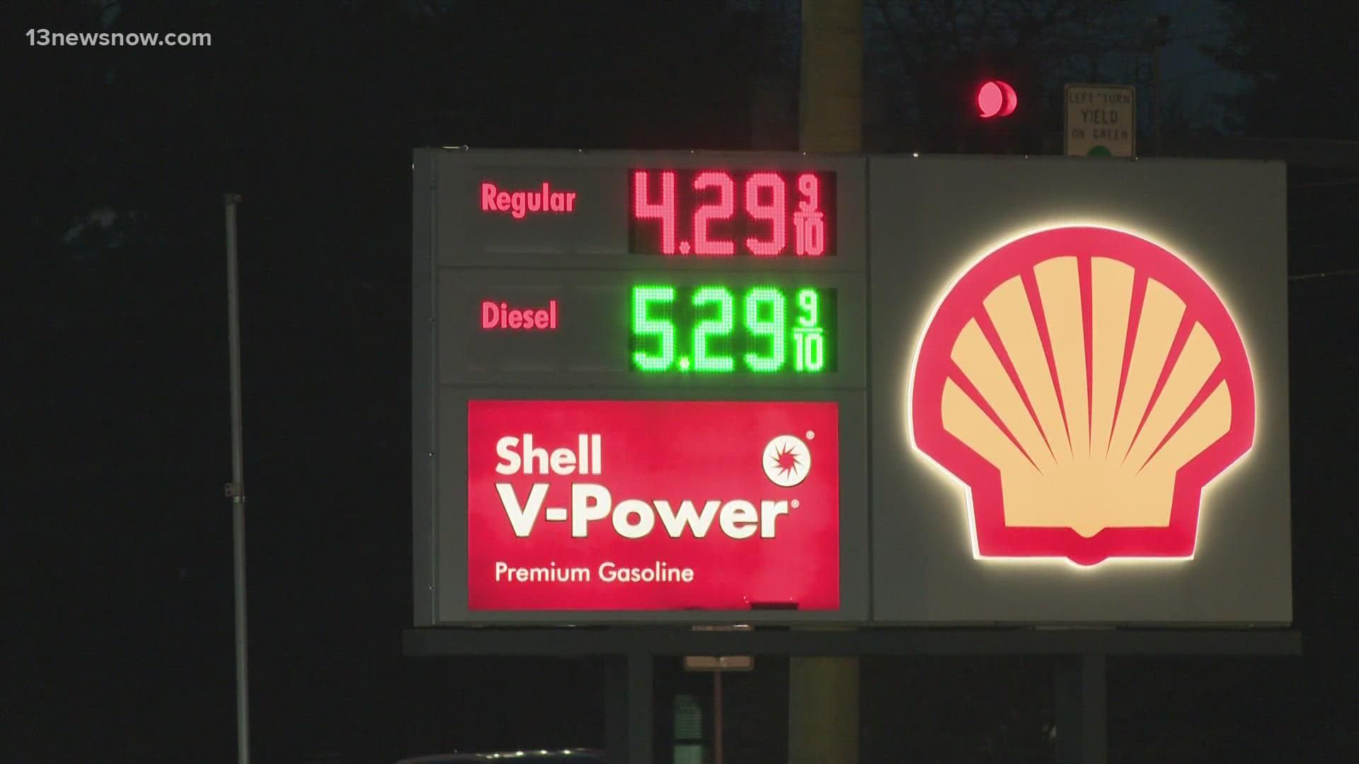 Virginia Beach has some of the highest gas prices in Hampton Roads, according to GasBuddy.