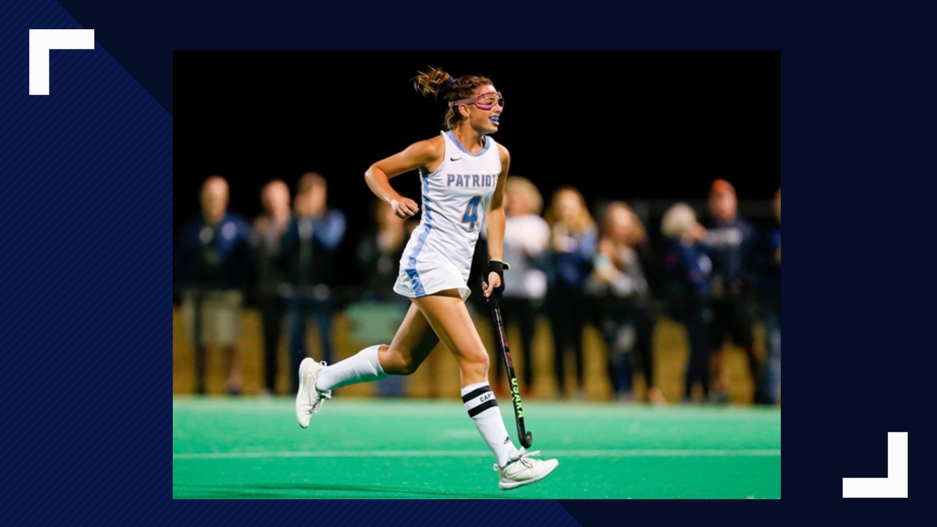 An All-American in field hockey, Murray is also captain of the track team and sports a 4.3 GPA.
