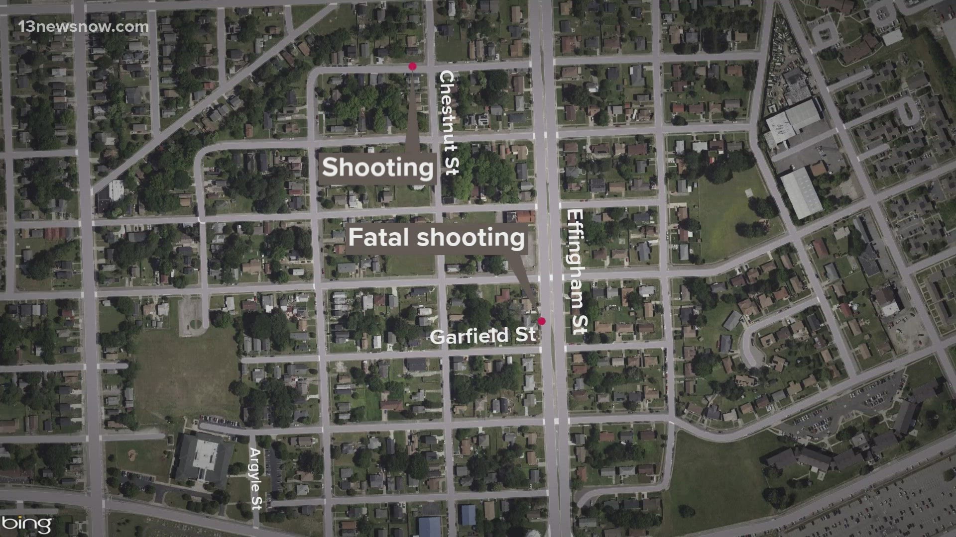 The two shootings happened within a few blocks of each other.