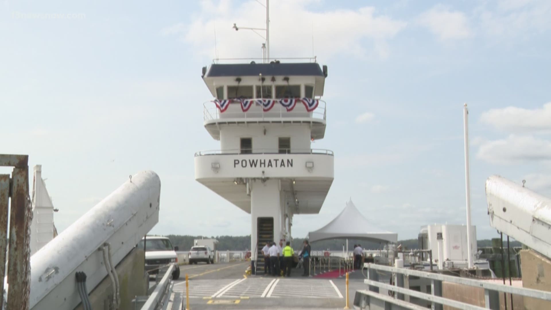 The Powhatan, replacing the Virginia, will operate on the Jamestown-Scotland Ferry System. It can carry 70 cars.