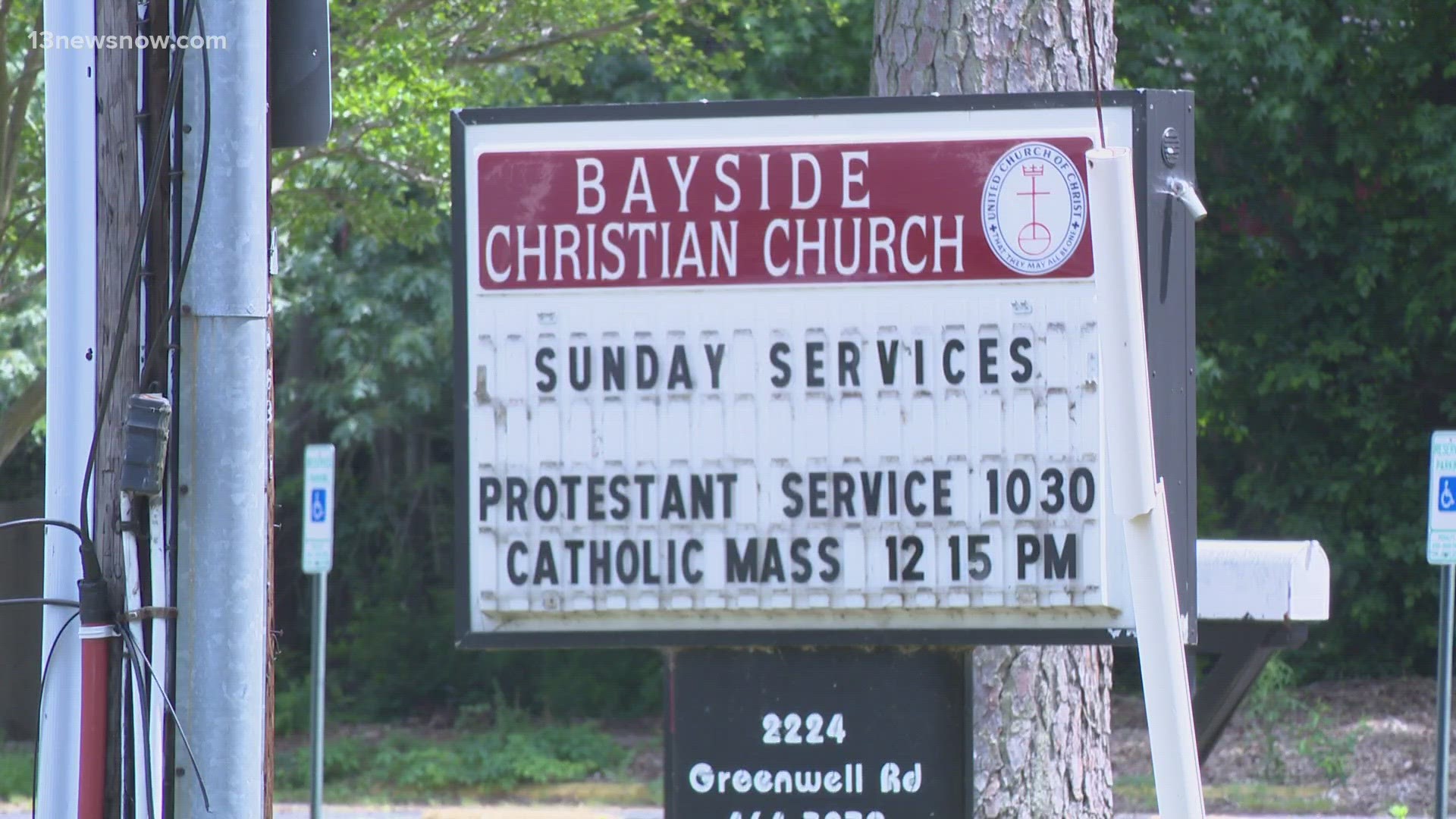A person who has a relative enrolled at the Bayside Christian Children's Learning Center told 13News Now that they found a toddler alone on an outside playground.