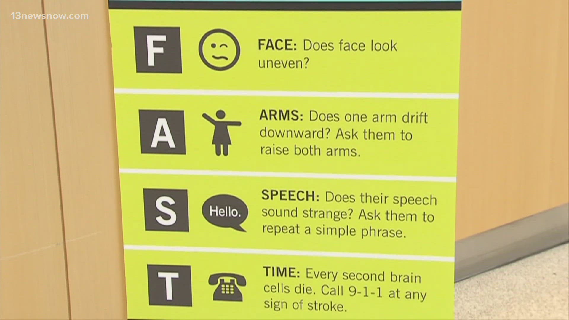 And this month for national stroke awareness the Centers for Disease Control and Prevention (CDC) wants you to remember the acronym "FAST."
