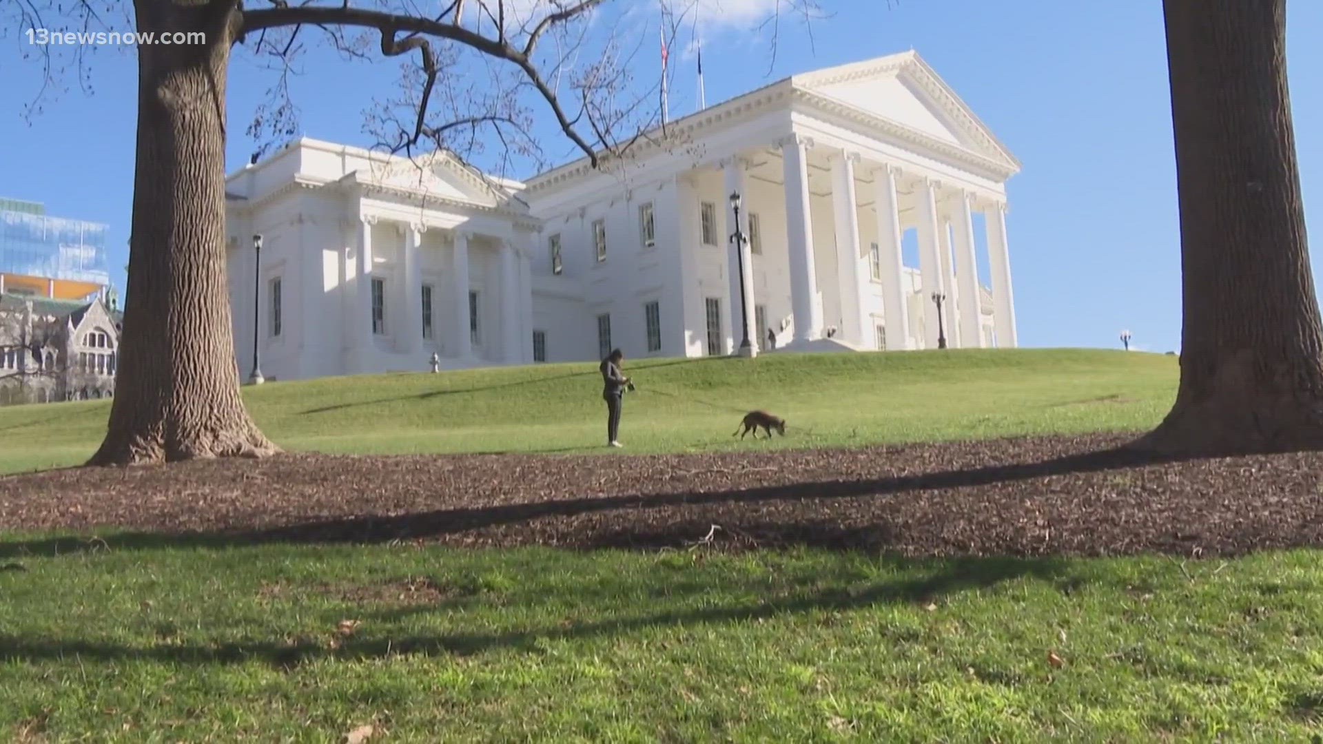 Virginia governor Glenn Youngkin will have to work across the aisle after democrats won control of both chambers in last November's elections.