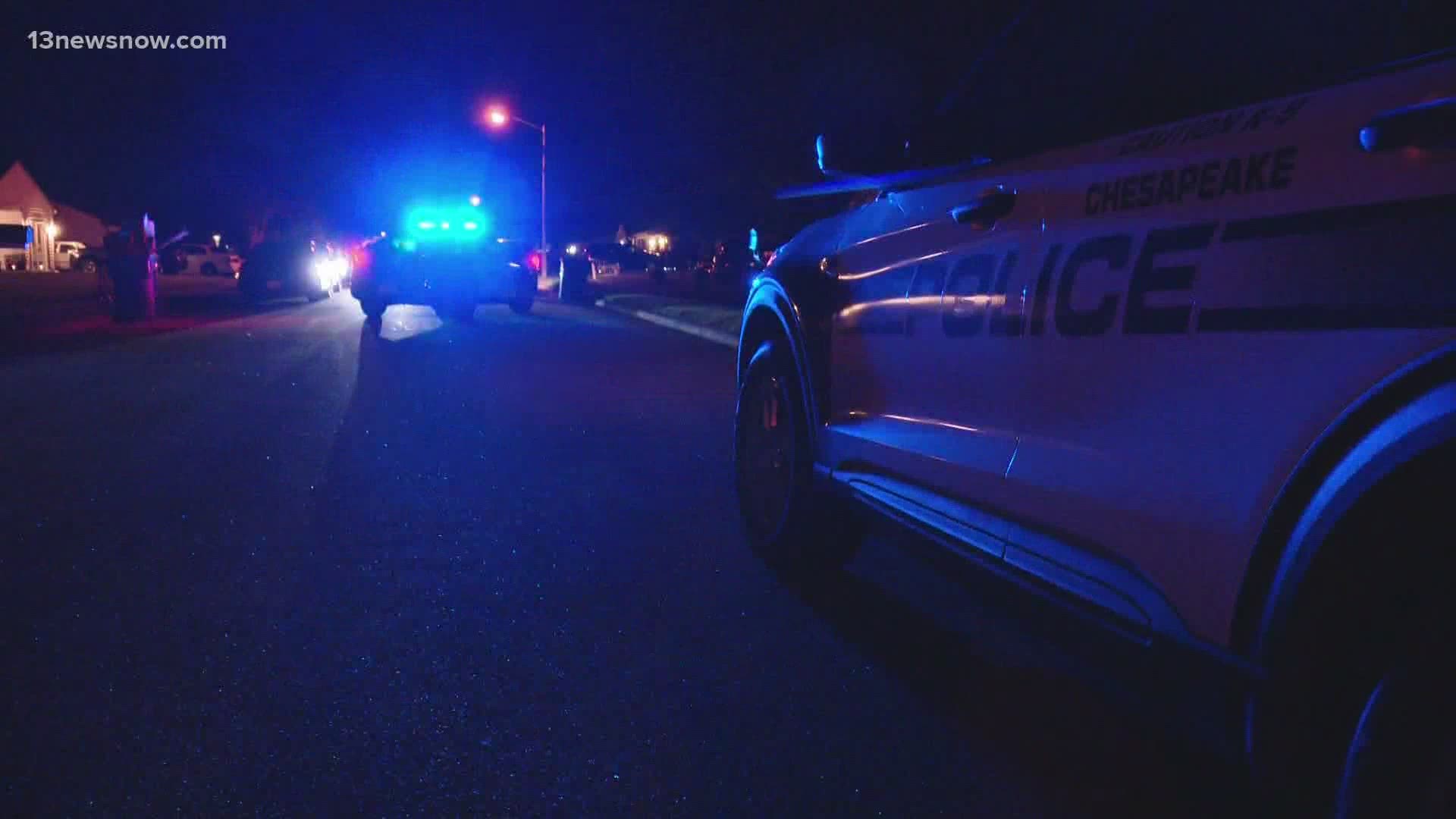An 18-year-old and a 16-year-old were shot Wednesday night in Chesapeake. The 16-year-old has life-threatening injuries.