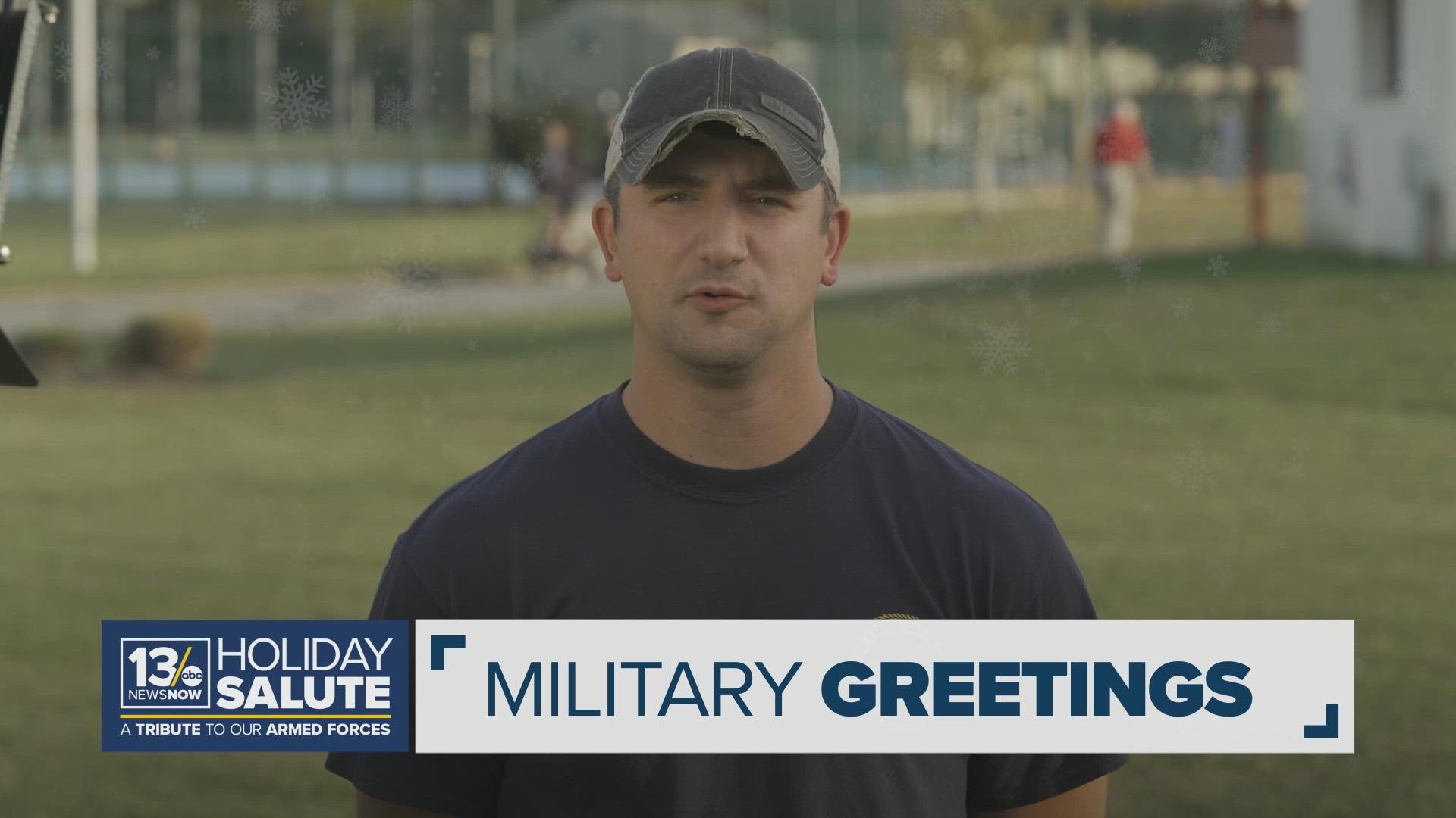 People from across the area send holiday messages to military service members.