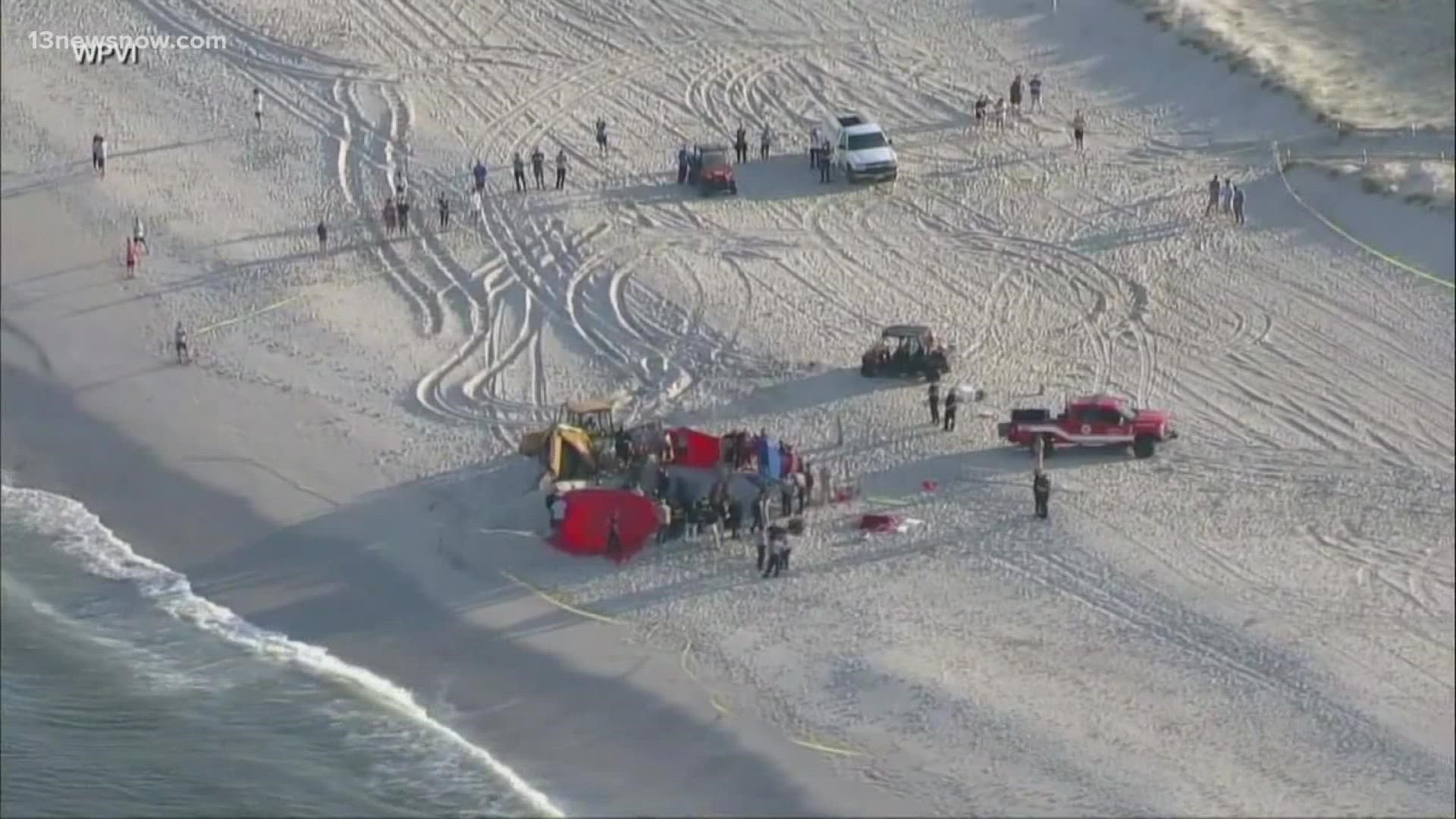A teenager was killed after digging a hole in the sand on the New Jersey shore, ABC News reports.