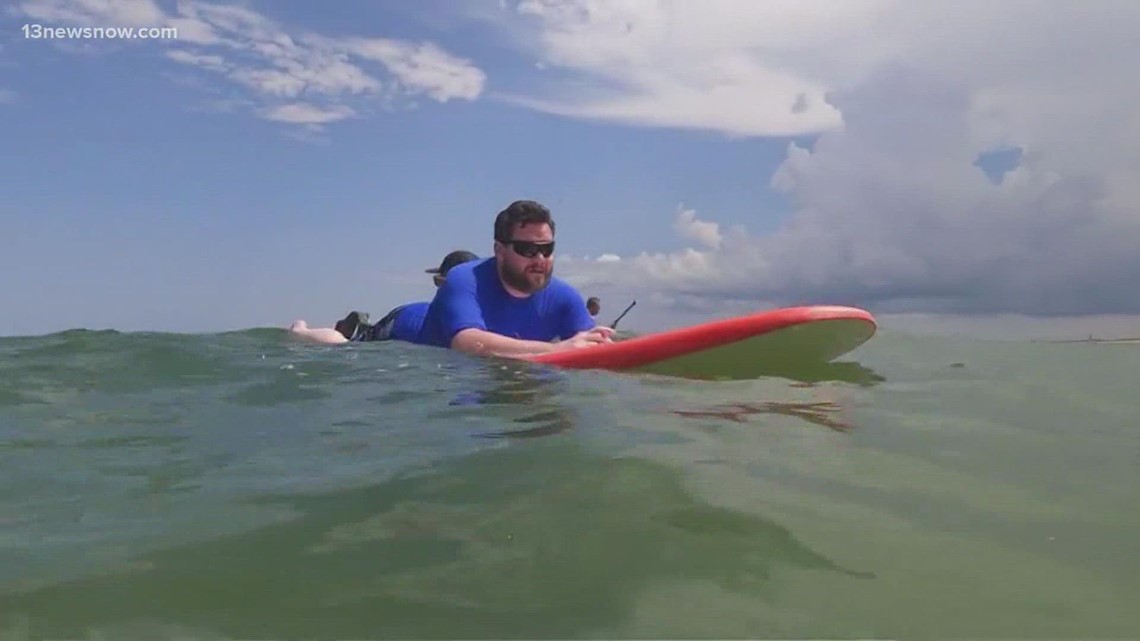 Veterans attend special surf session in Virginia Beach
