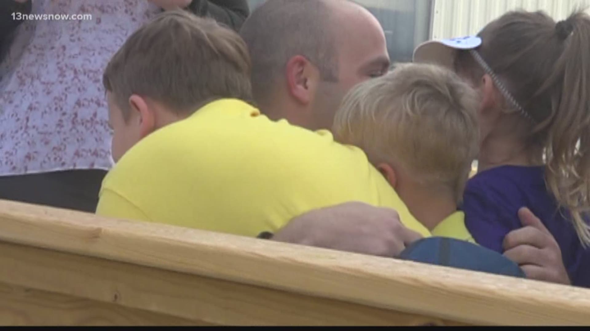 It was a sweet surprise for three kids at a Virginia Beach elementary school.
