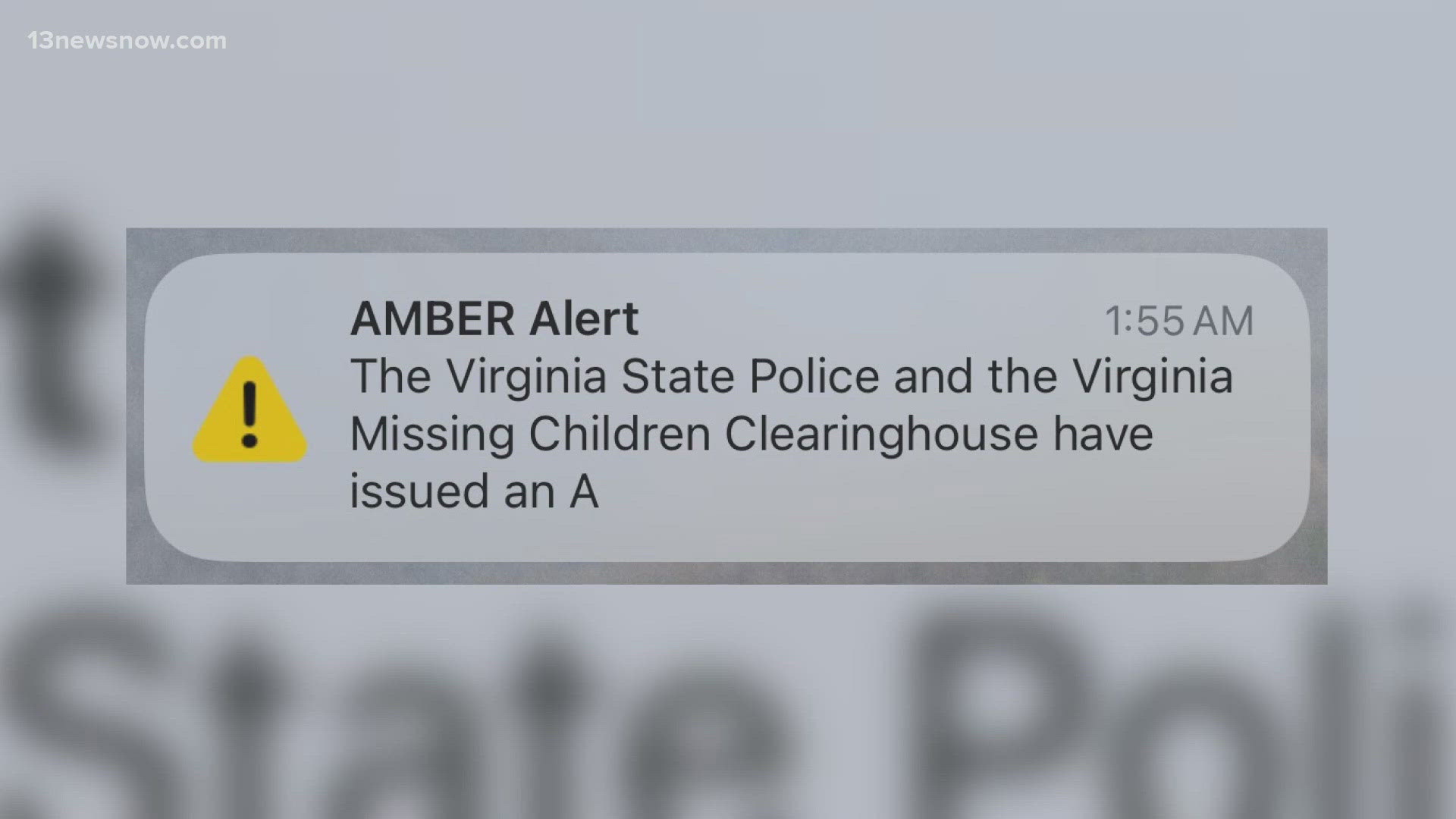 Many Virginians woke up to an incomplete Amber Alert. Virginia State Police share what happened that caused the complications with the notification.