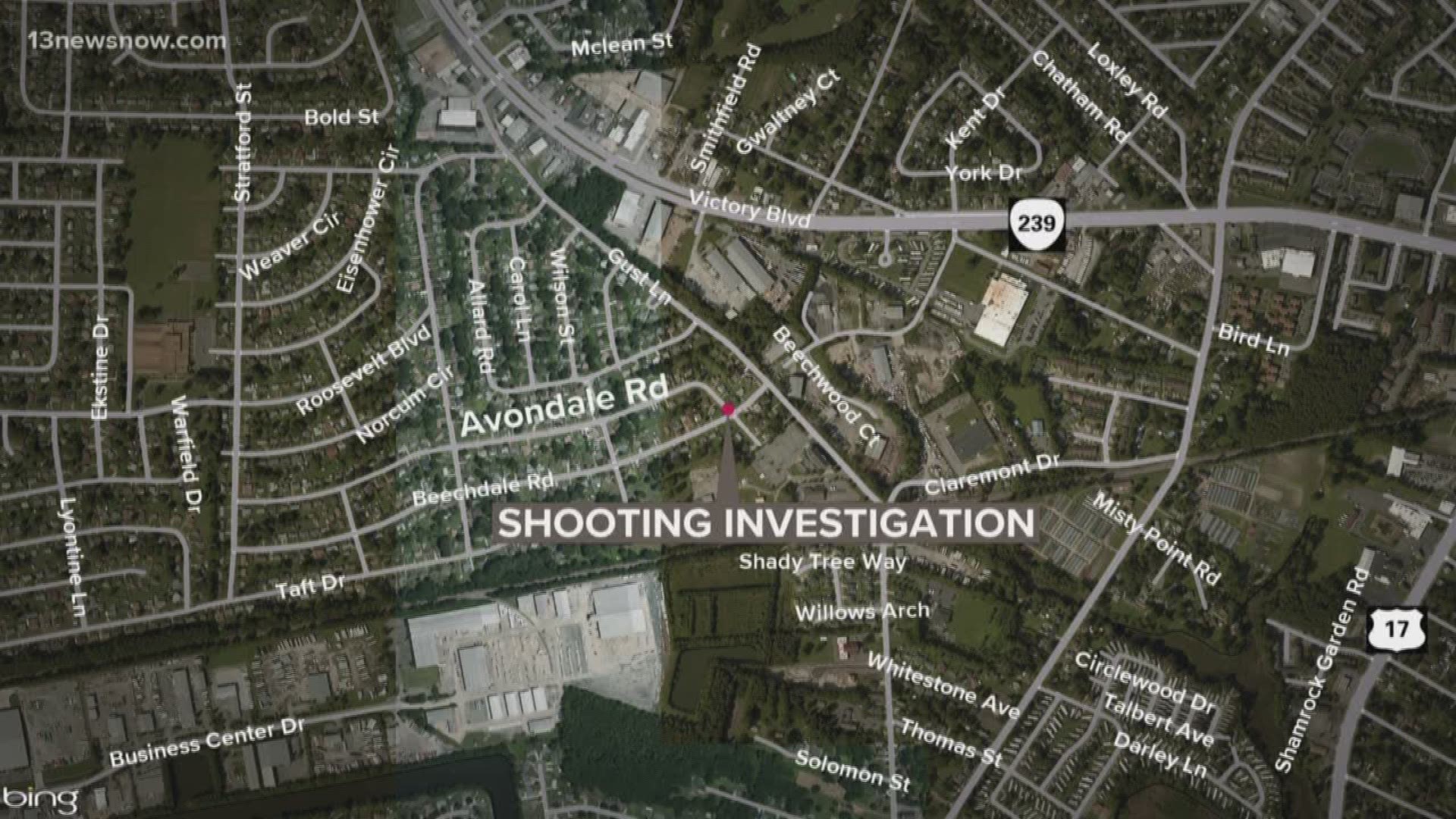 Police are investigating a shooting on Avondale Road this morning.